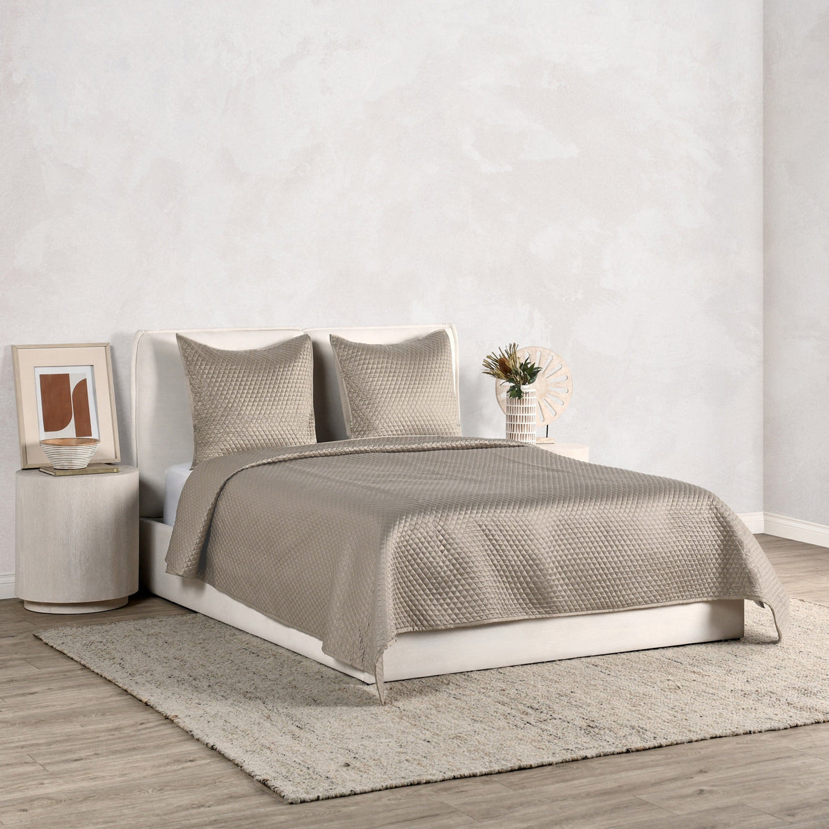Diamond 4pc King Quilt Set by Classic Home