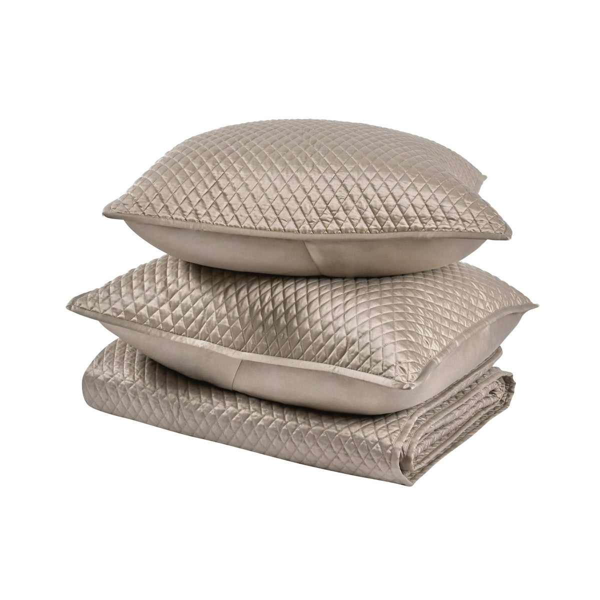 Diamond 3pc Queen Quilt Set