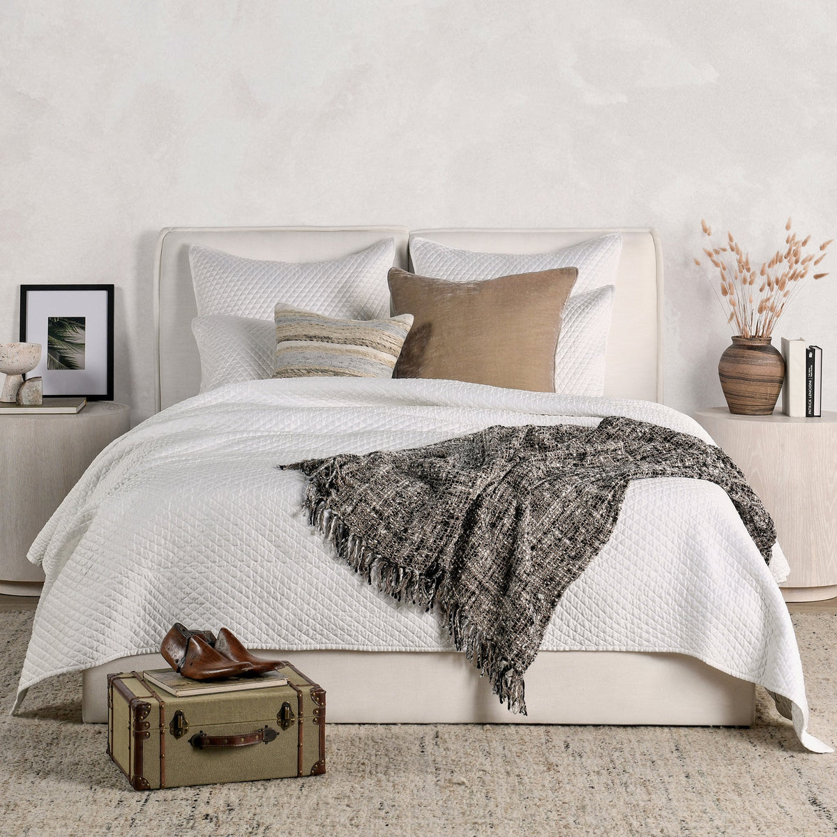 Diamond 4pc King Quilt Set by Classic Home