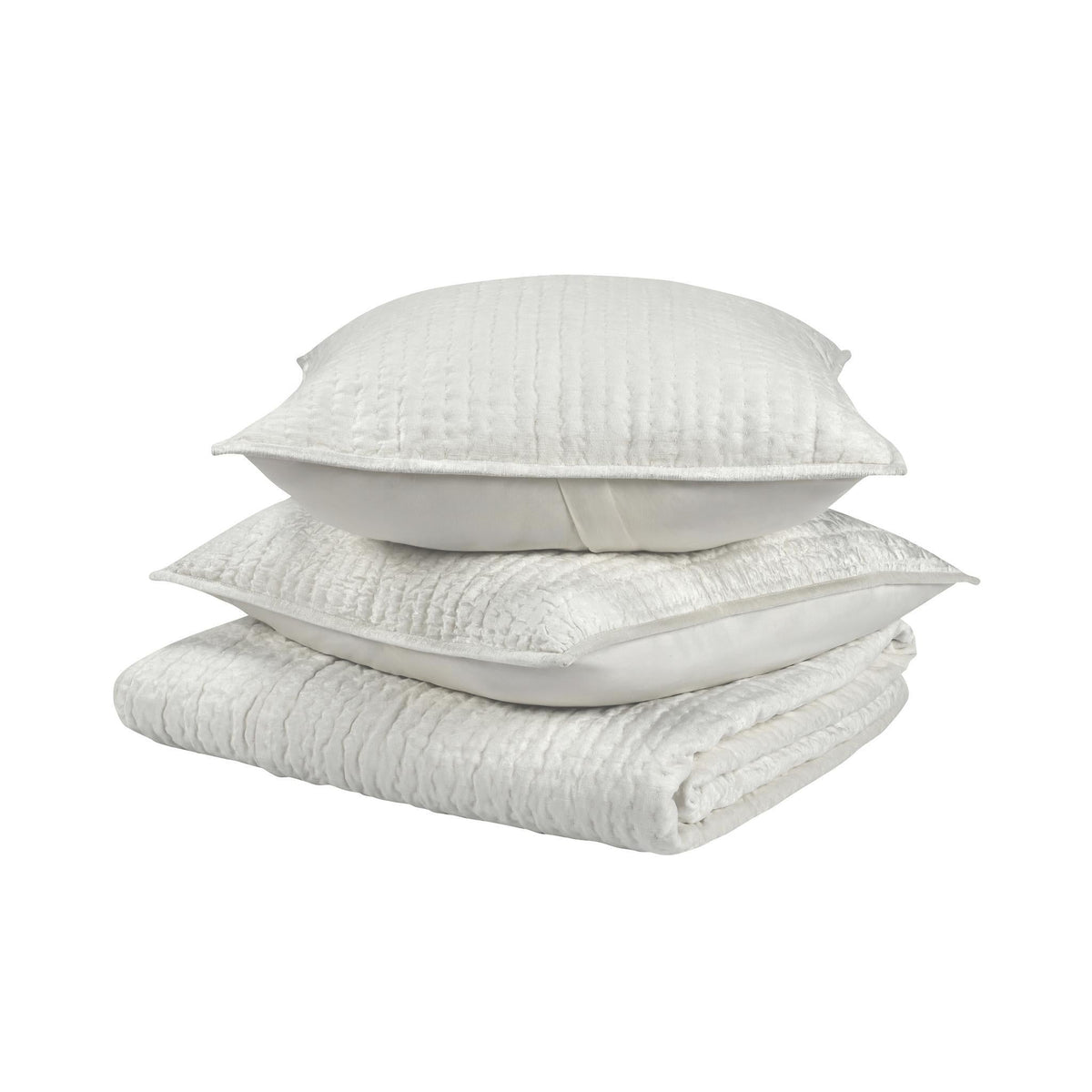 Bari Velvet 3pc Queen Quilt Set