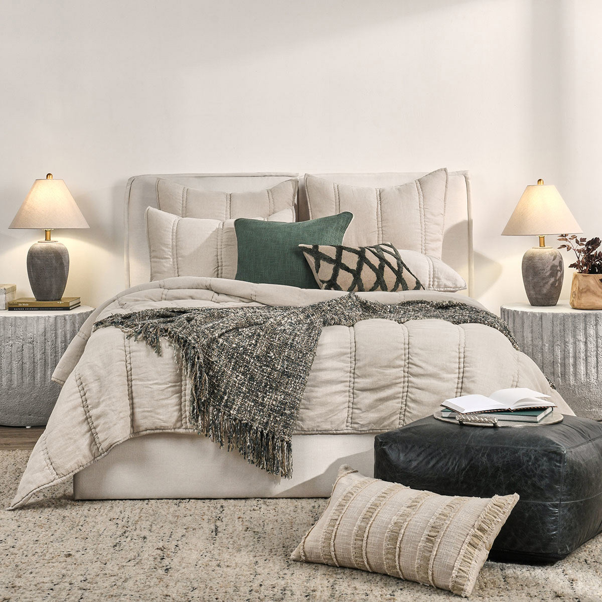 Rowen 4pc King Quilt Set