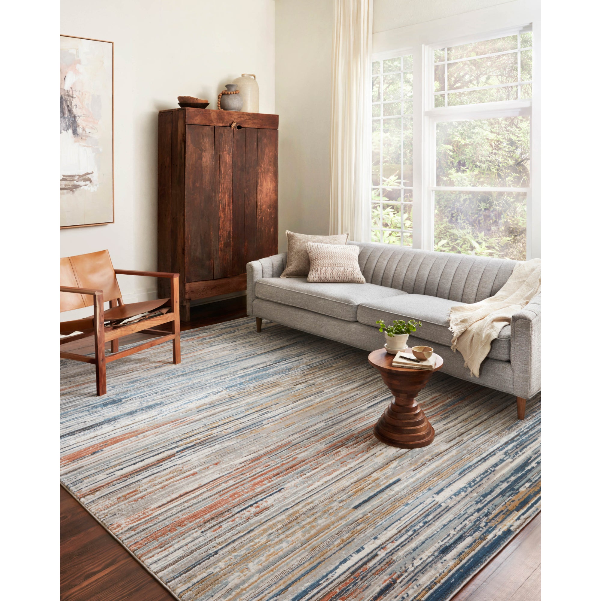 Loloi Bianca Pebble/Multi Rug