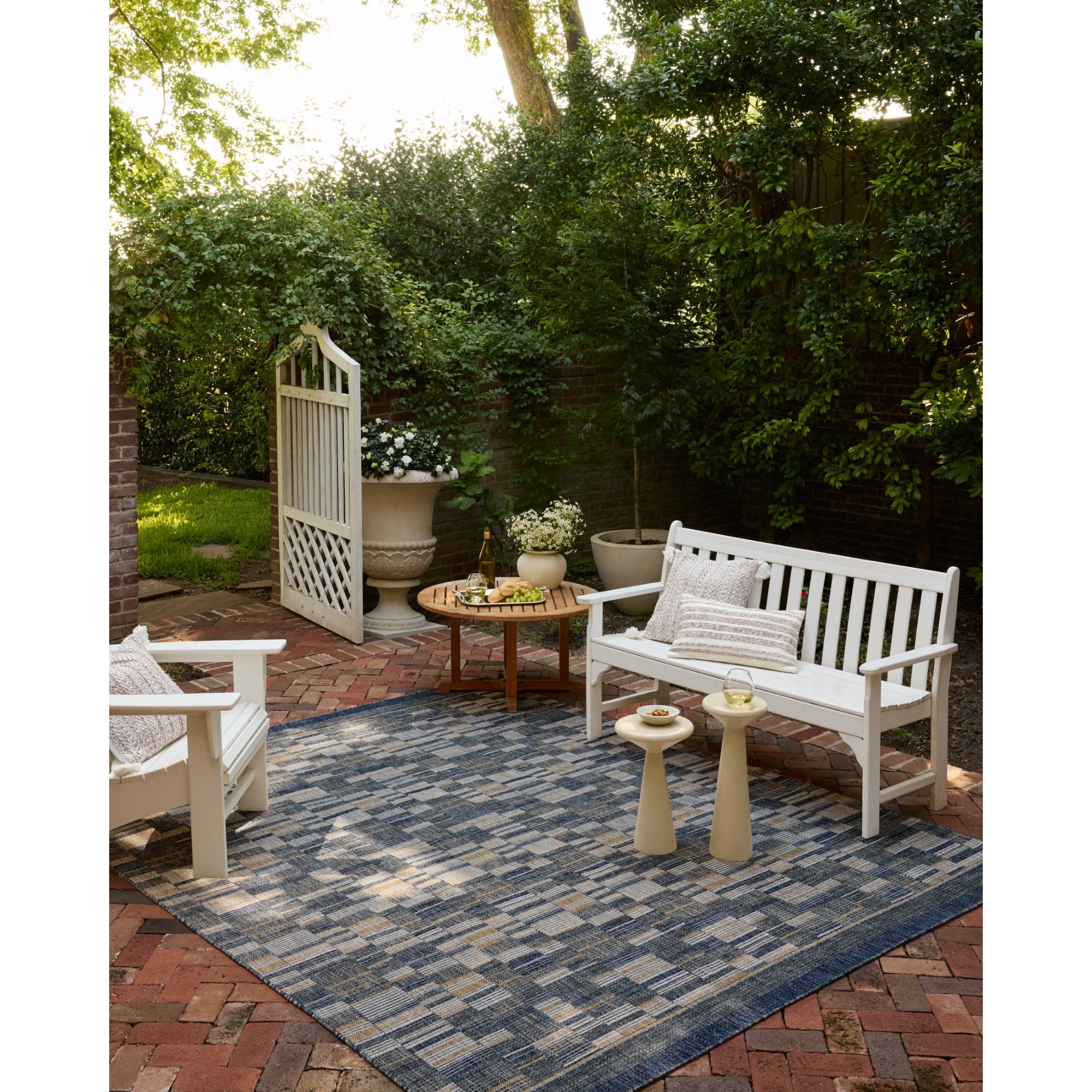 Loloi Birch Denim/Gold Indoor/Outdoor Rug