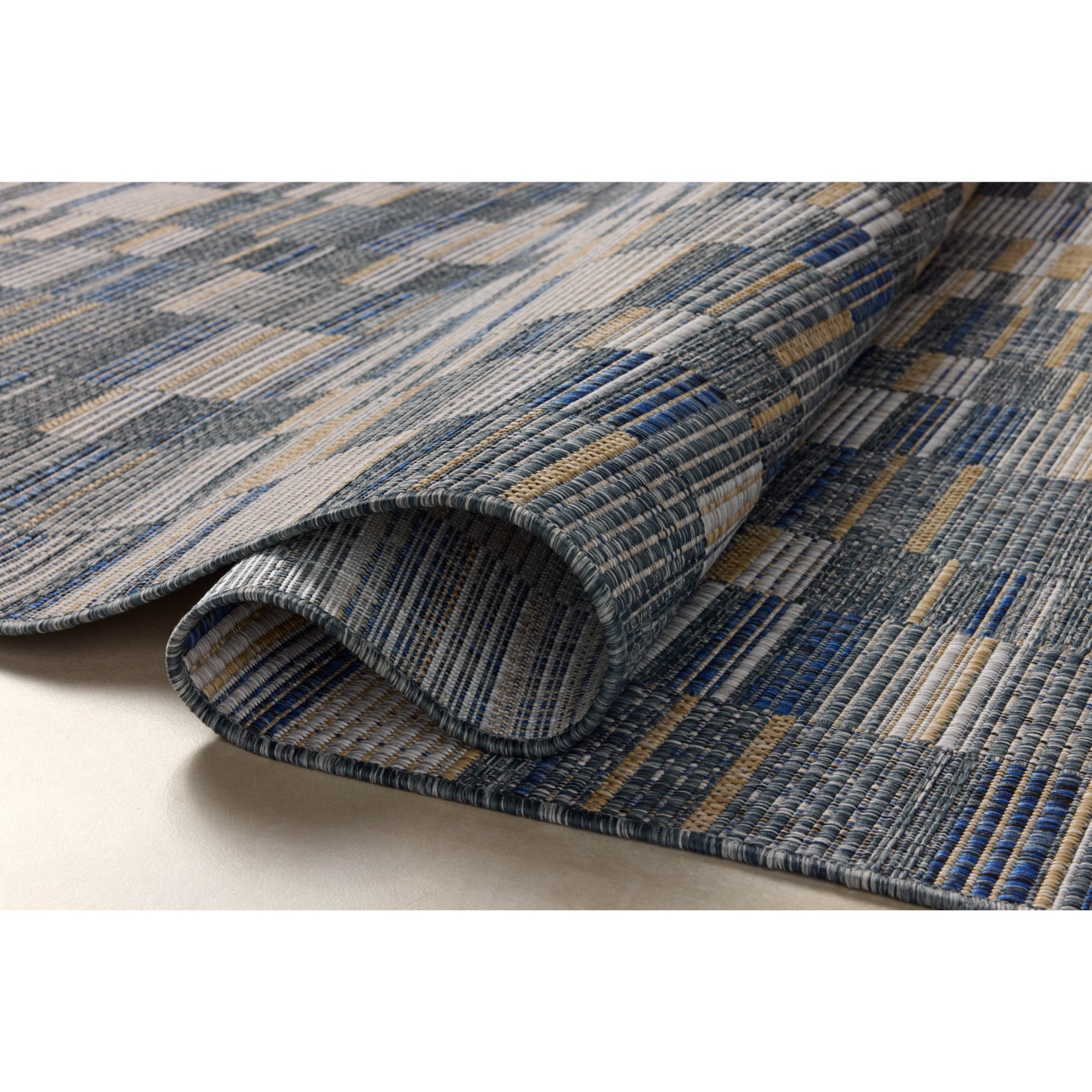 Loloi Birch Denim/Gold Indoor/Outdoor Rug