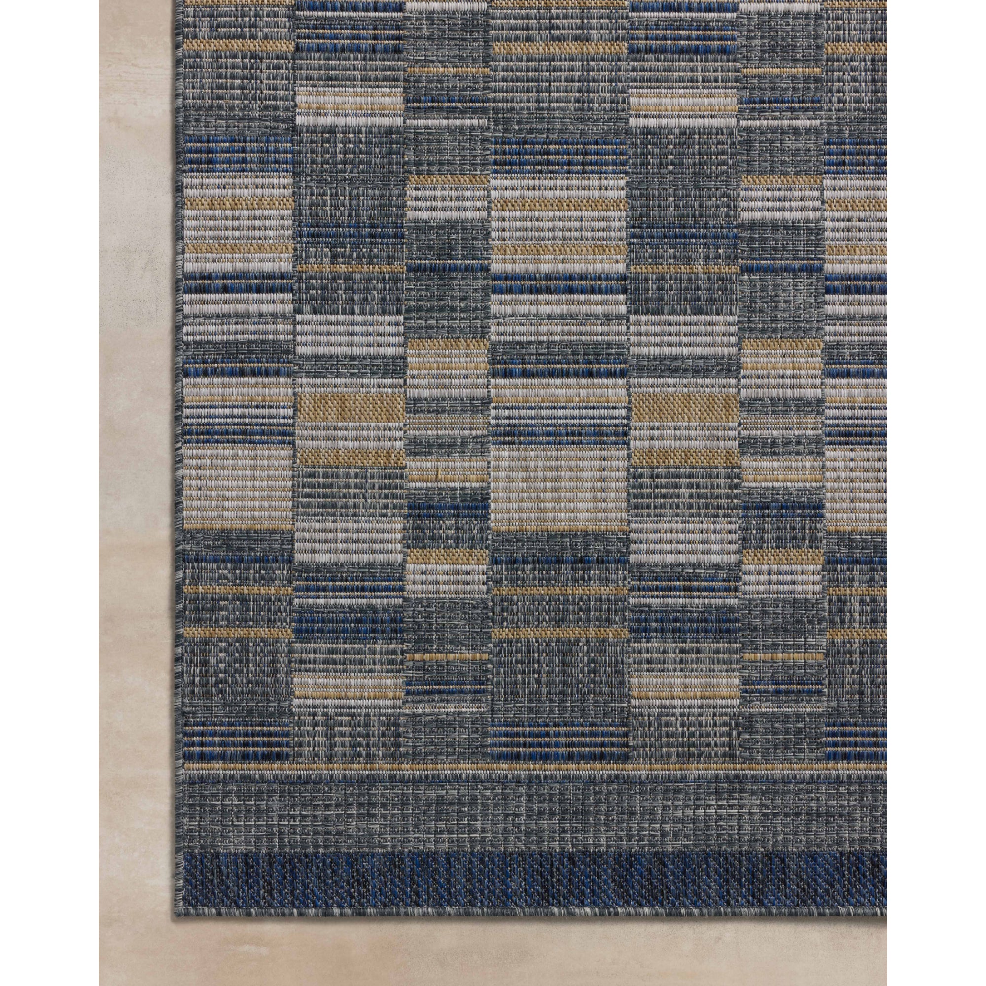 Loloi Birch Denim/Gold Indoor/Outdoor Rug
