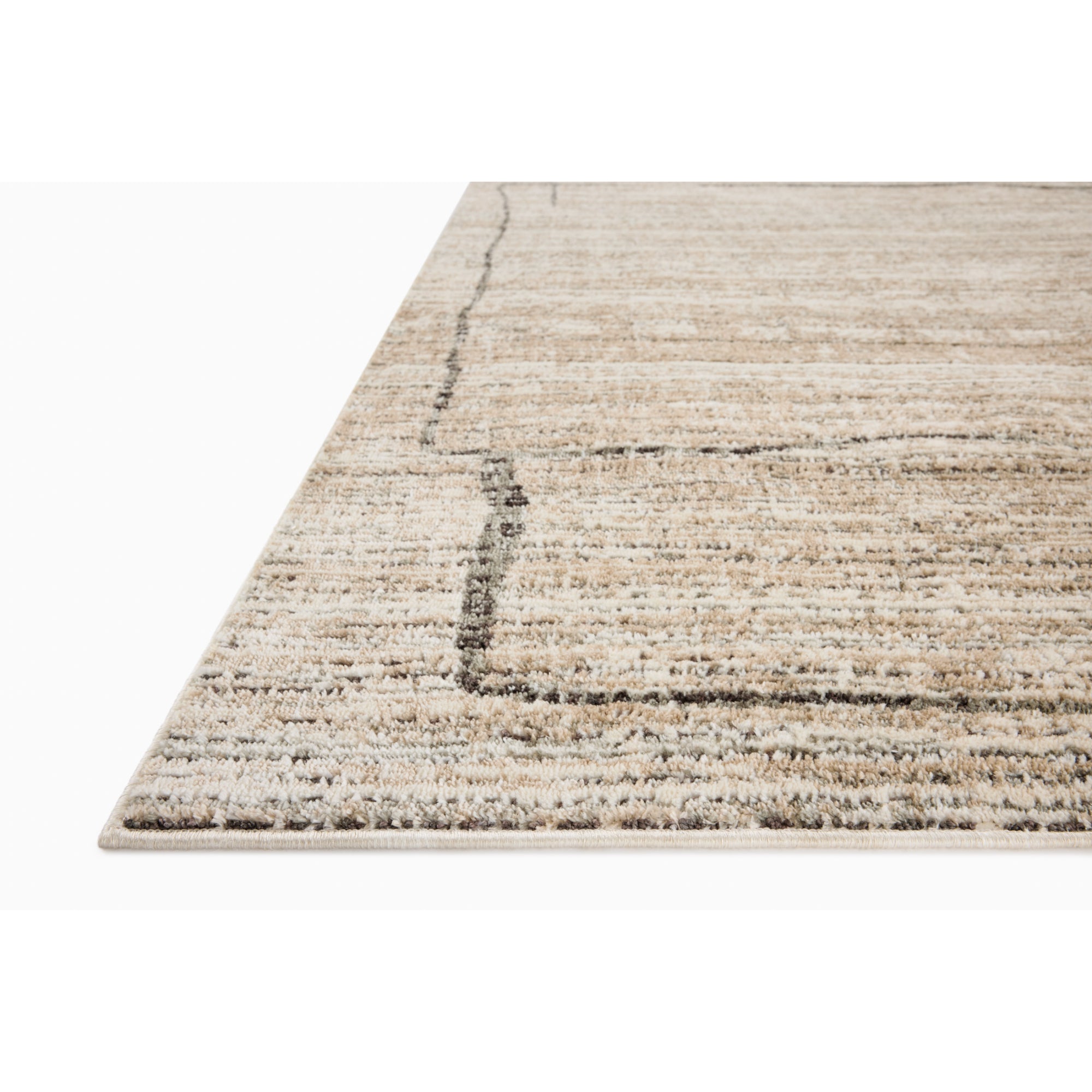 Jeremiah Brent x Loloi Bleecker Natural/Charcoal Rug