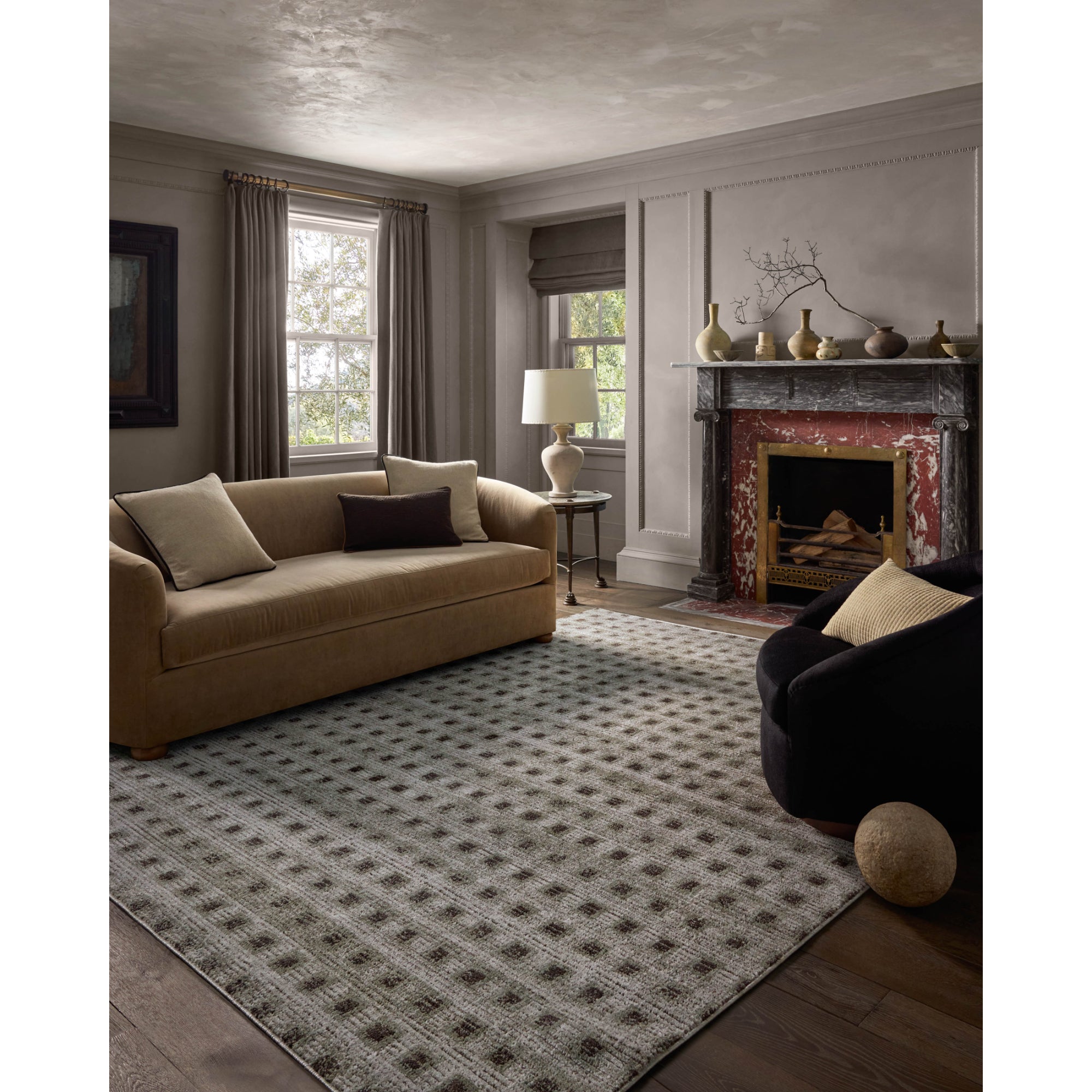 Jeremiah Brent x Loloi Bleecker Silver/Charcoal Area Rug