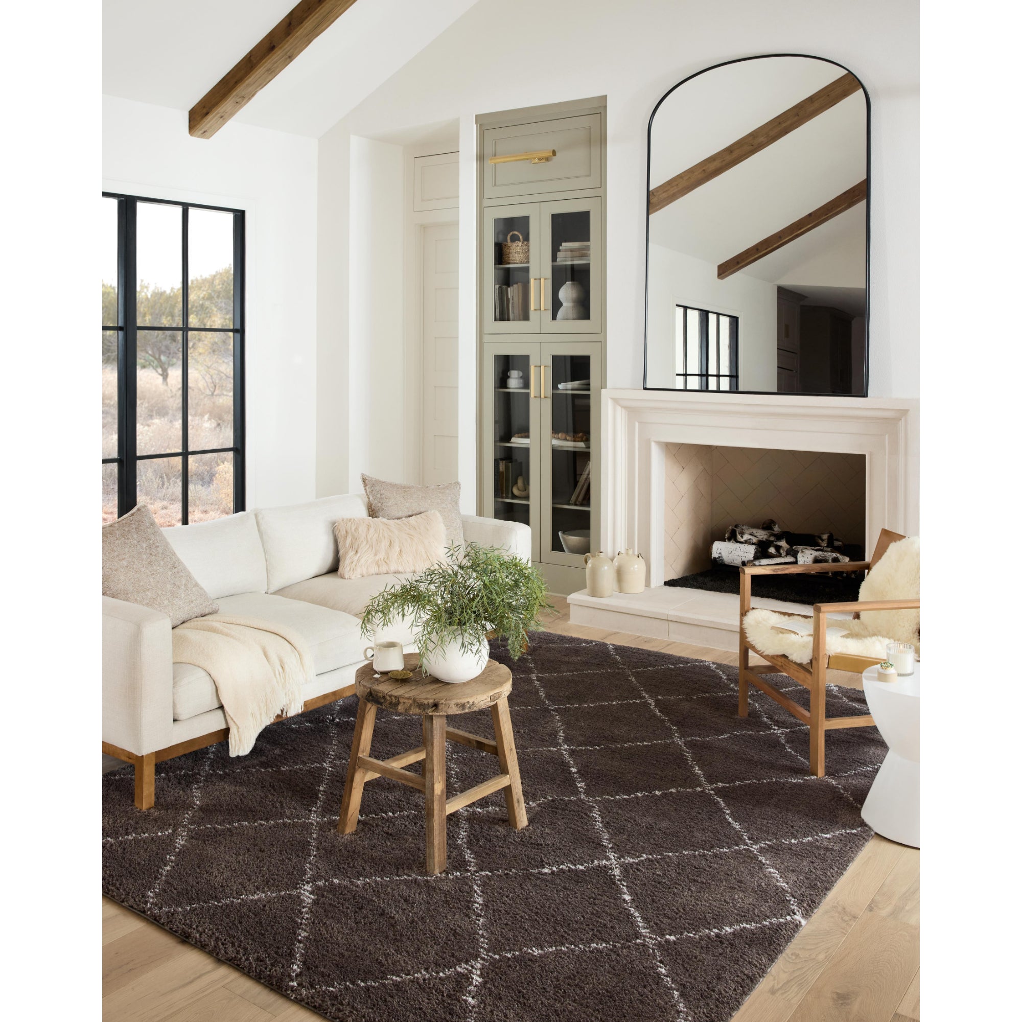 Loloi Bliss Shag Bark/Grey Rug