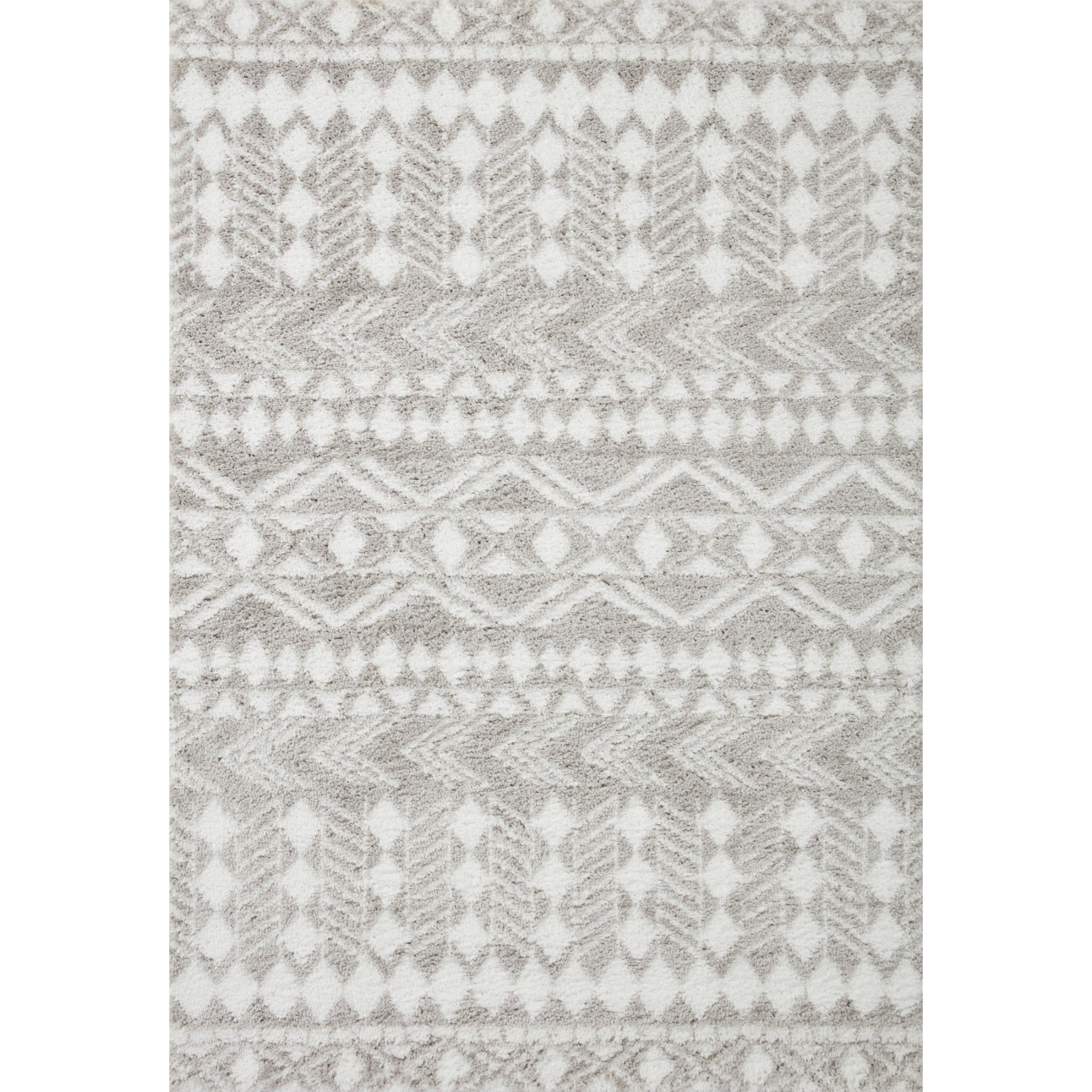 Loloi Bliss Shag BLS-05 Grey/White Rug