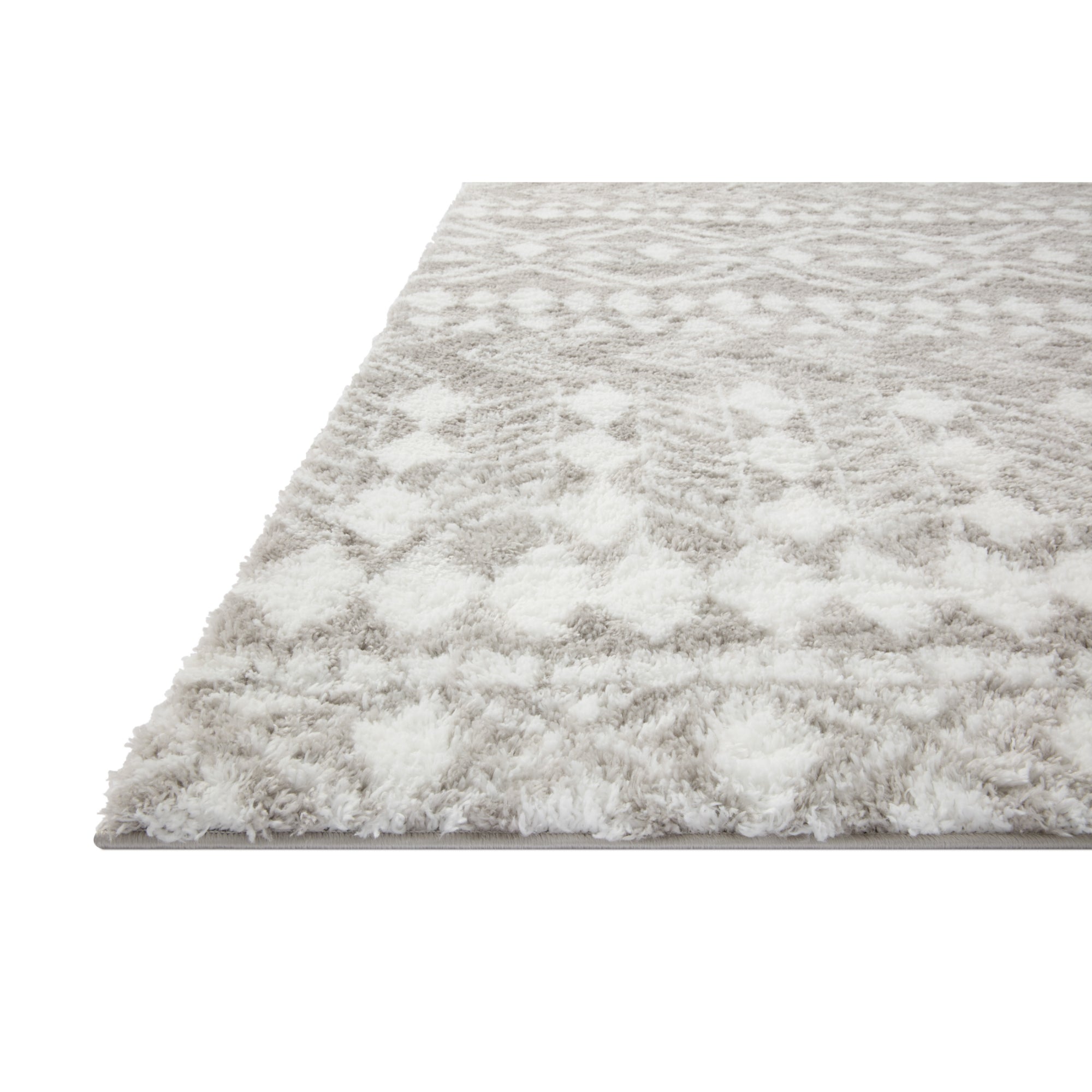 Loloi Bliss Shag BLS-05 Grey/White Rug