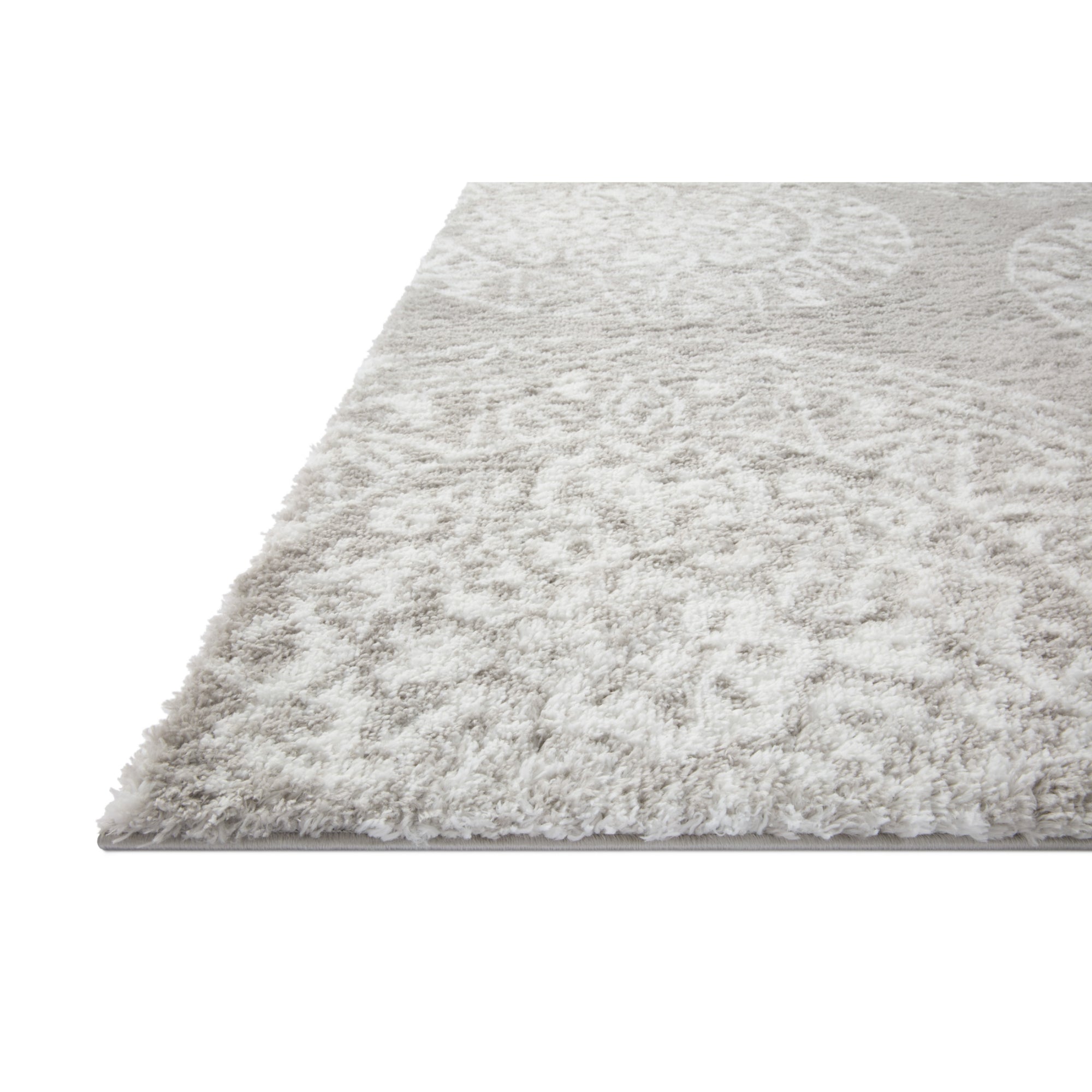 Loloi Bliss Shag BLS-06 Grey/White Rug