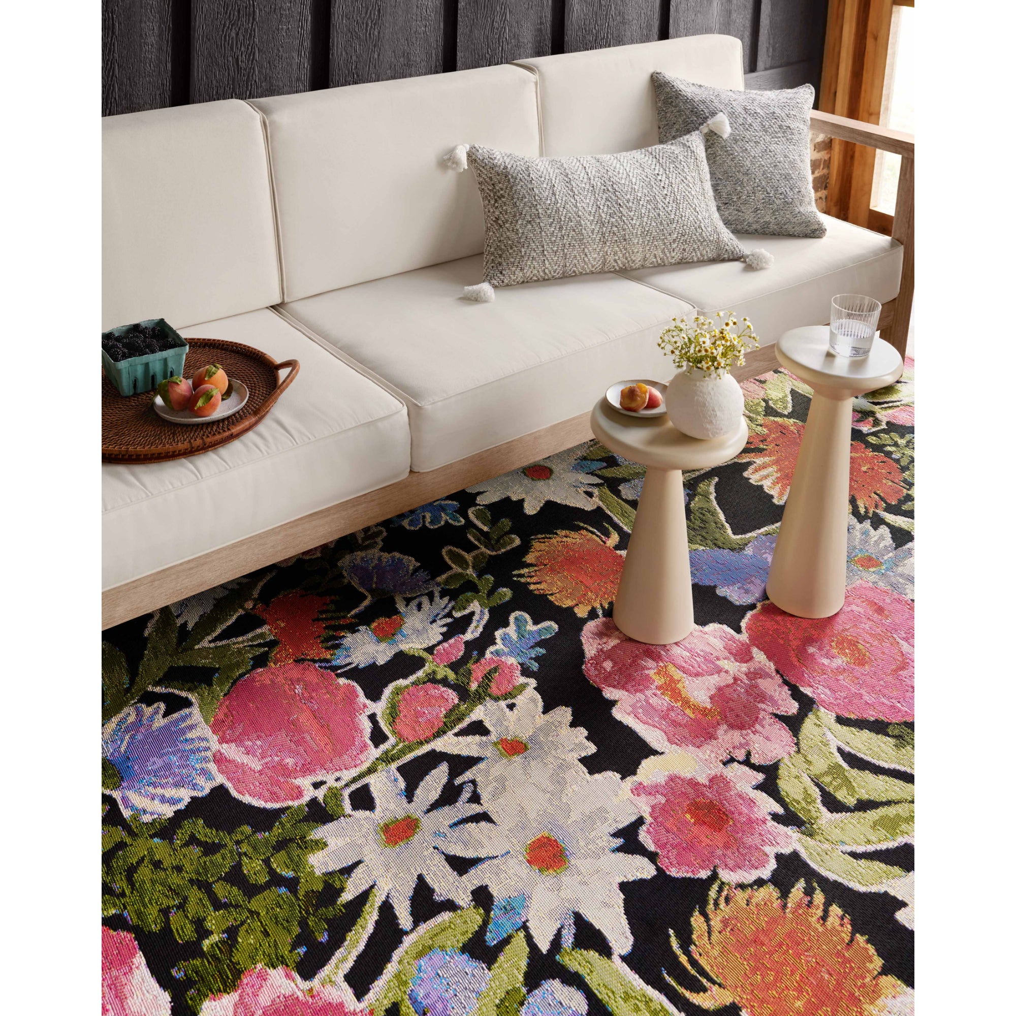 Loloi Botanical Black/Multi Rug