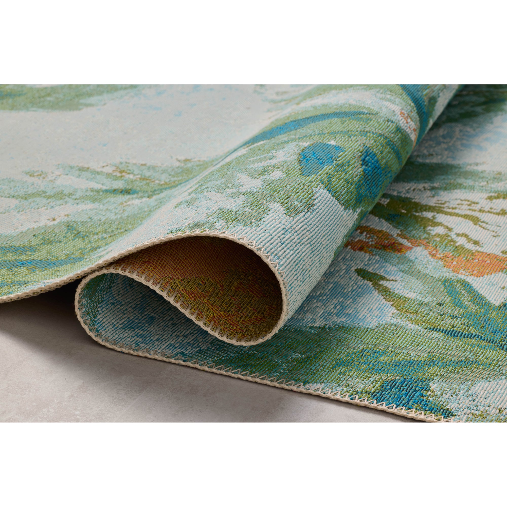 Loloi Botanical Sky/Green Rug