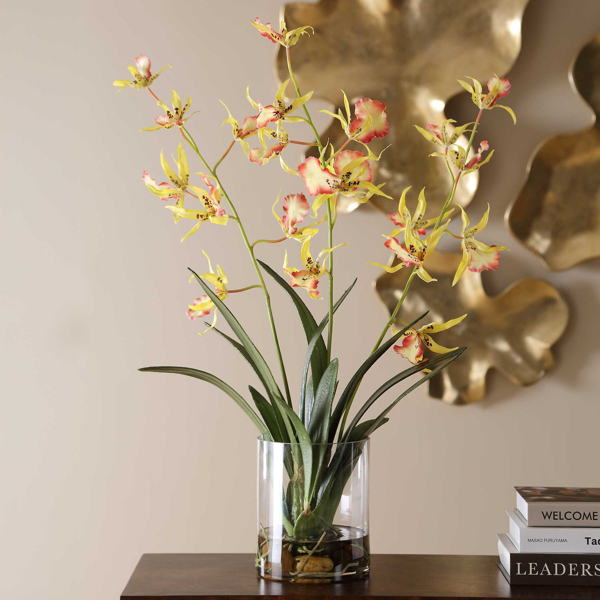 Uttermost Spider Orchid in Glass Vase by Uttermost
