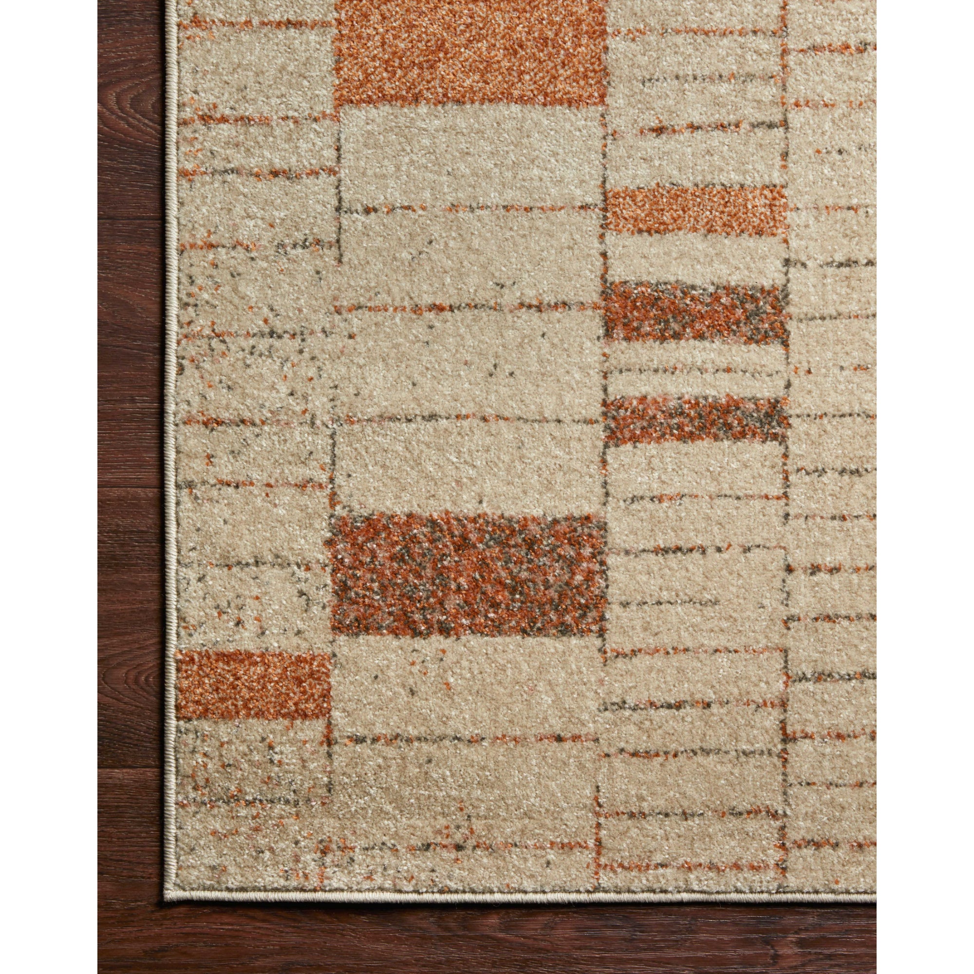 Loloi Bowery Tangerine/Taupe Rug
