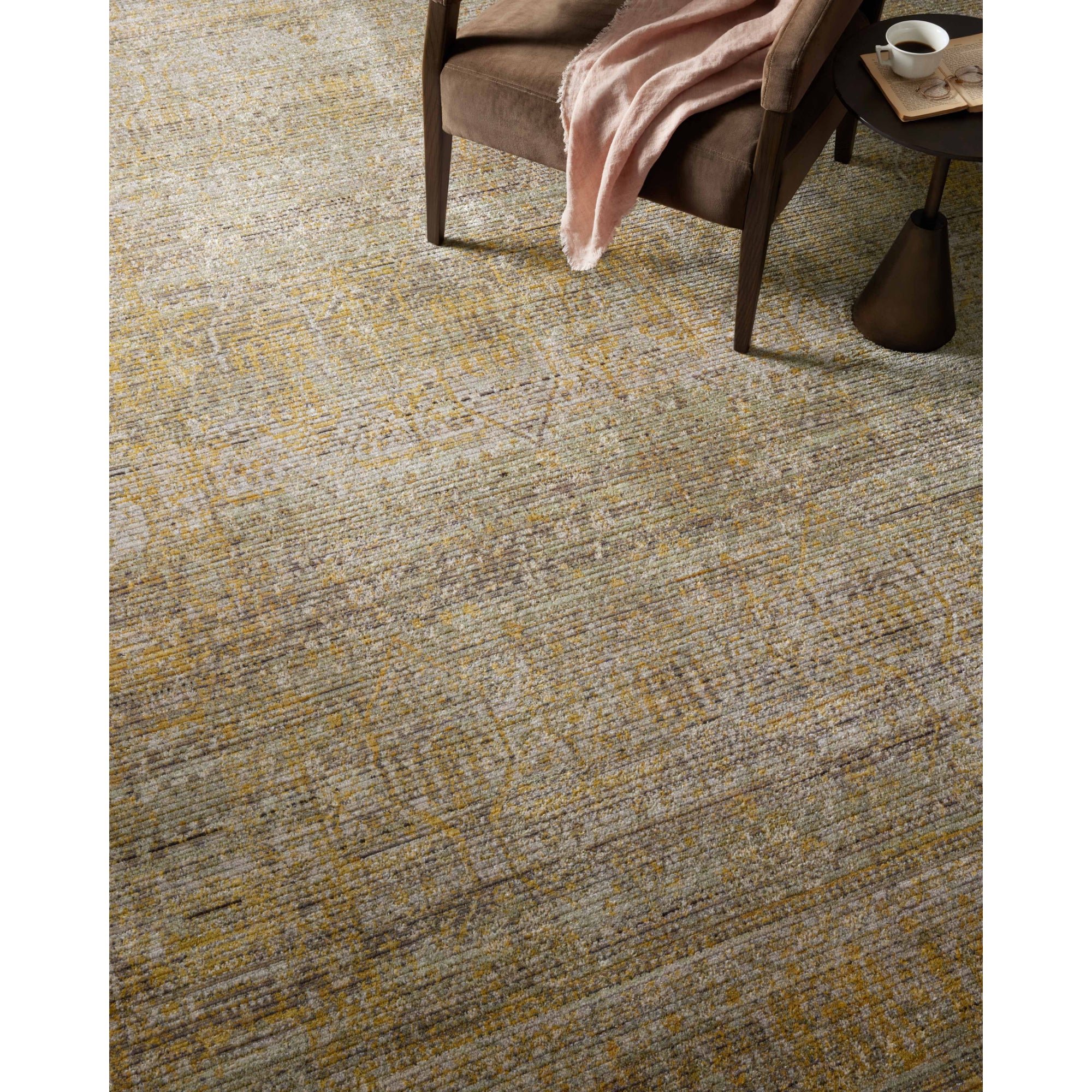 Jean Stoffer x Loloi Bradbury Dove/Gold Rug