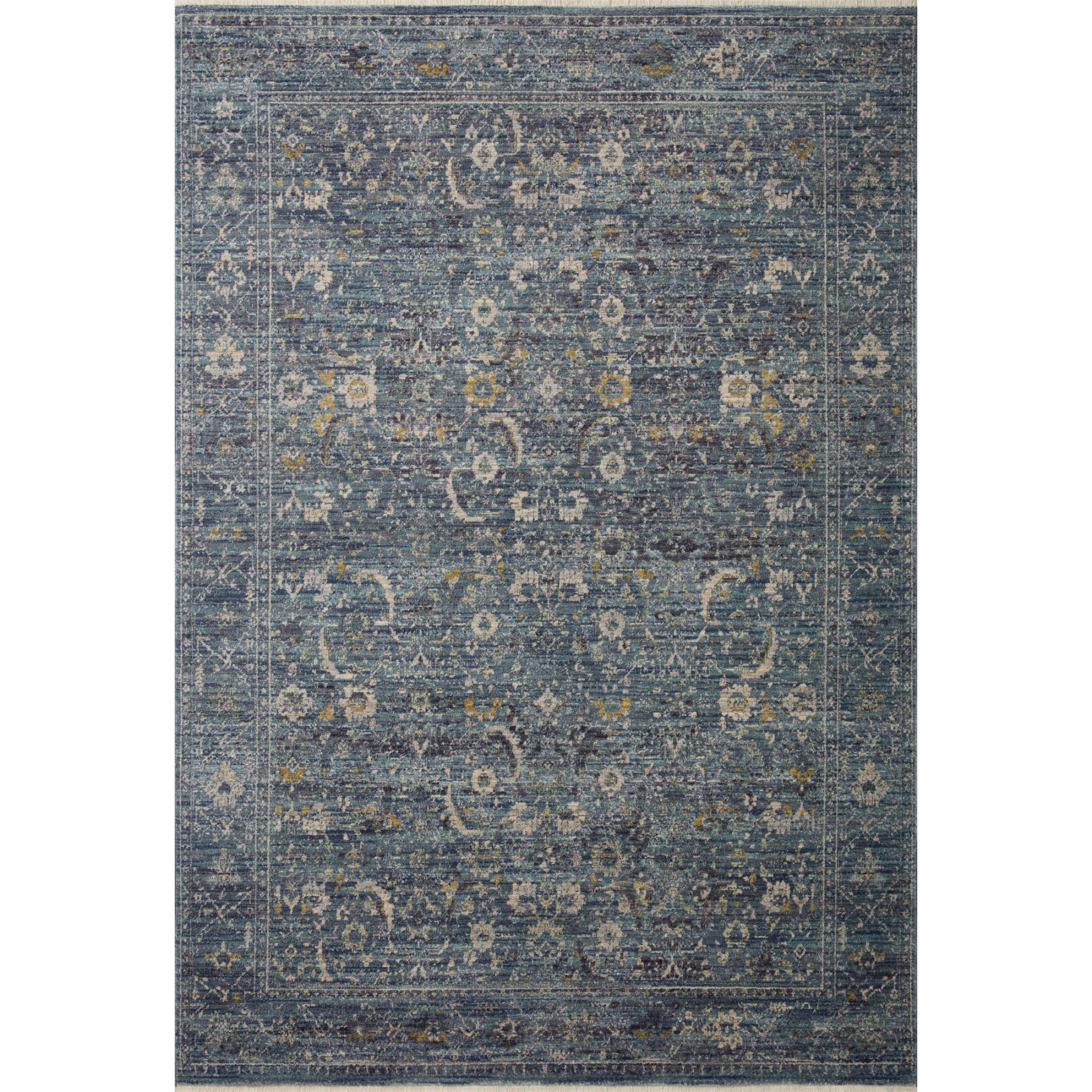 Jean Stoffer x Loloi Bradbury Ocean/Gold Rug