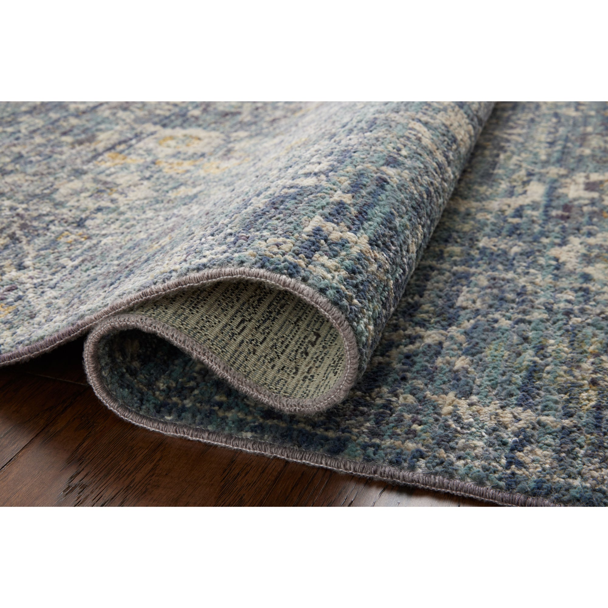 Jean Stoffer x Loloi Bradbury Ocean/Gold Rug
