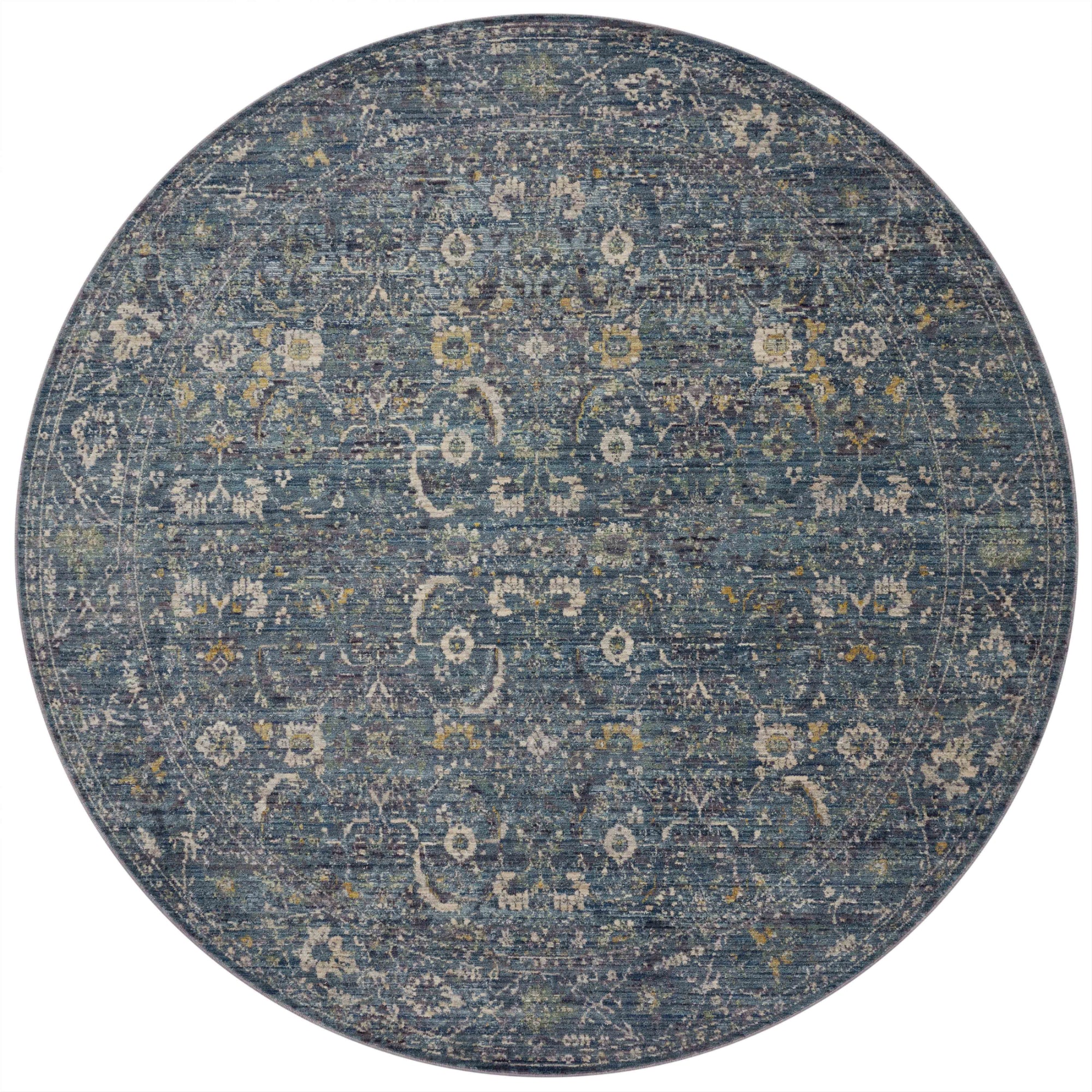 Jean Stoffer x Loloi Bradbury Ocean/Gold Rug