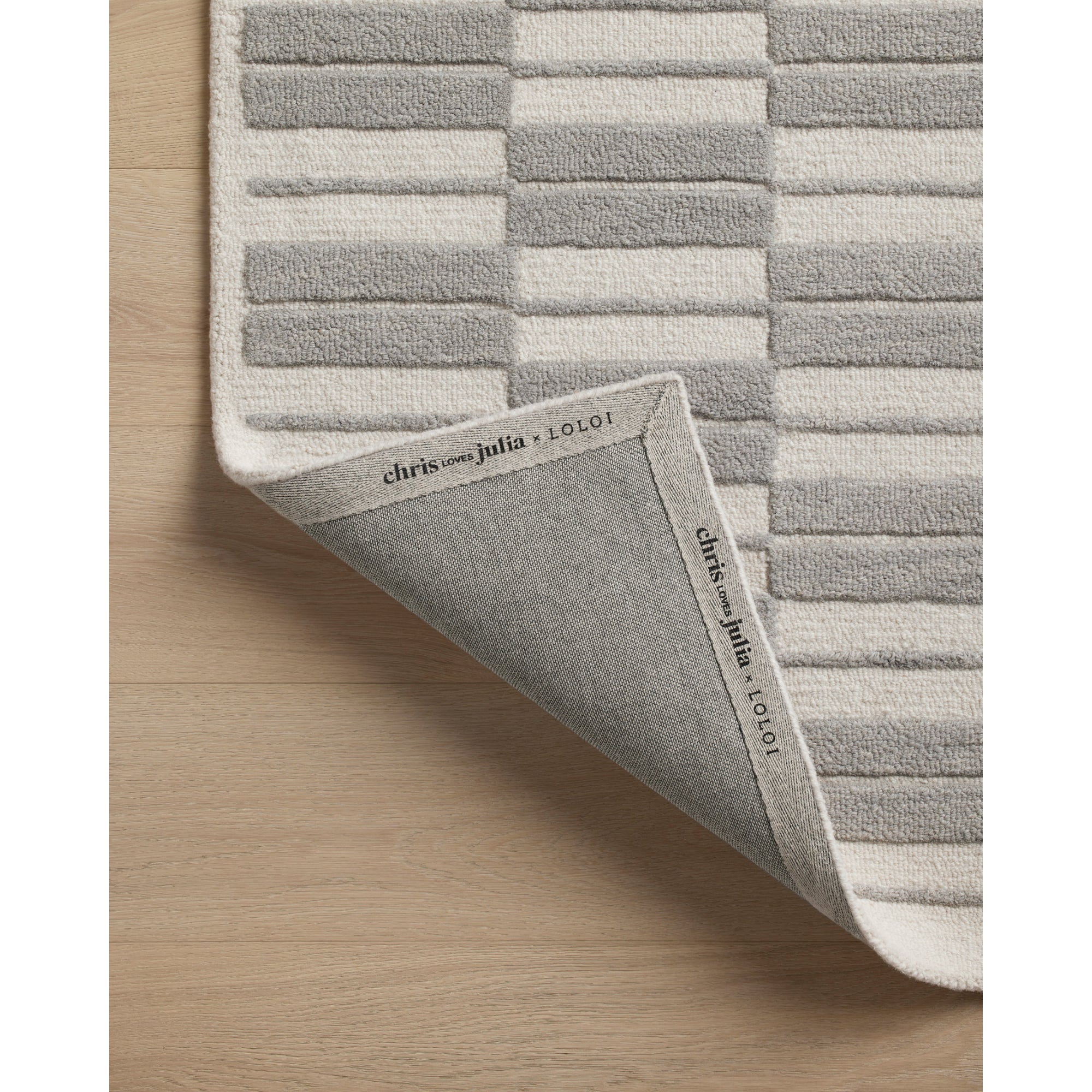 Chris Loves Julia x Loloi Bradley Ivory/Grey Rug