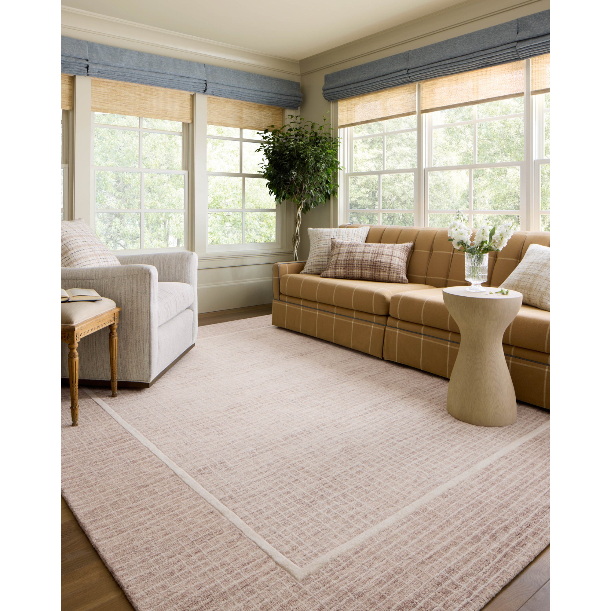 Chris Loves Julia x Loloi Briggs Blush/Ivory Rug
