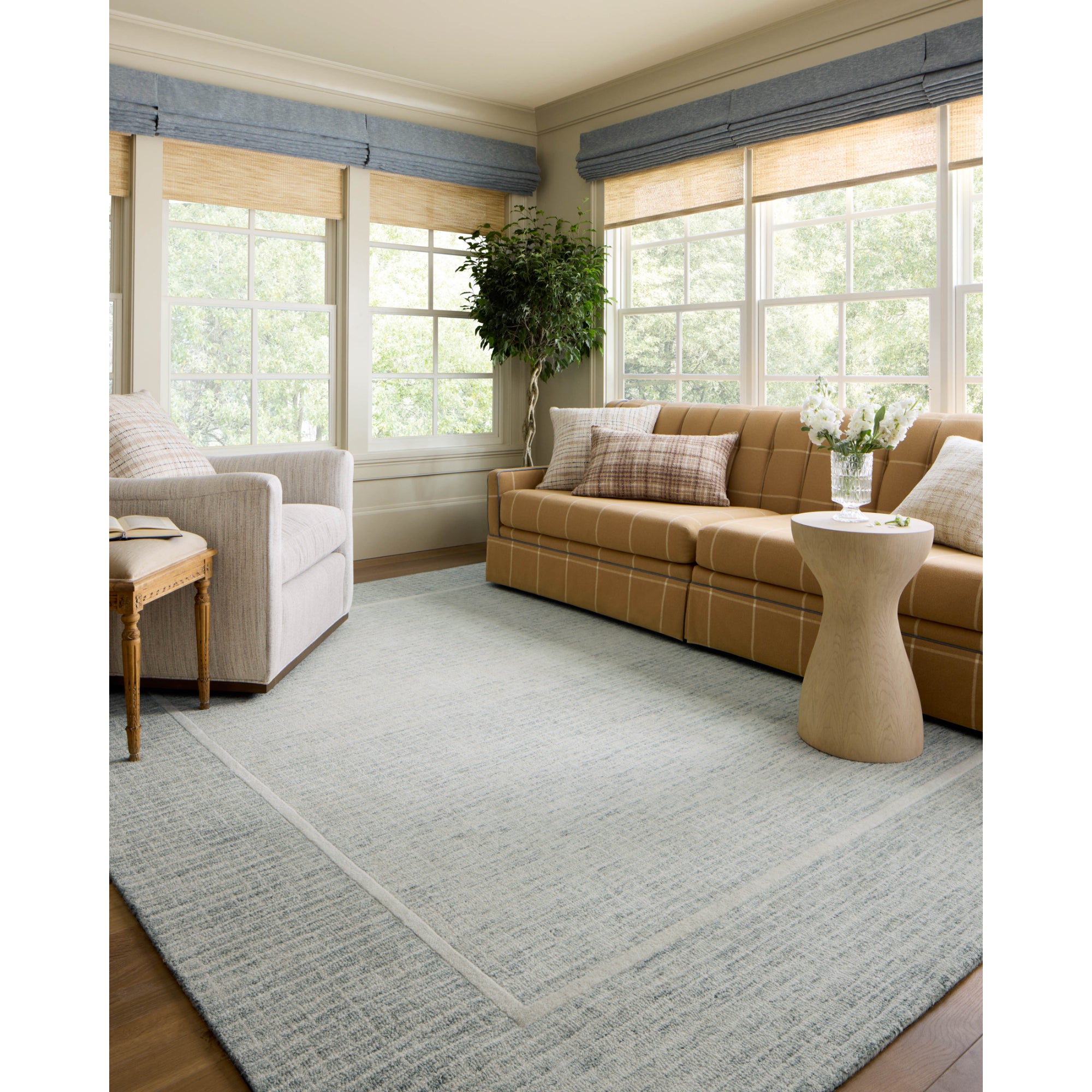 Chris Loves Julia x Loloi Briggs Mist/Ivory Rug