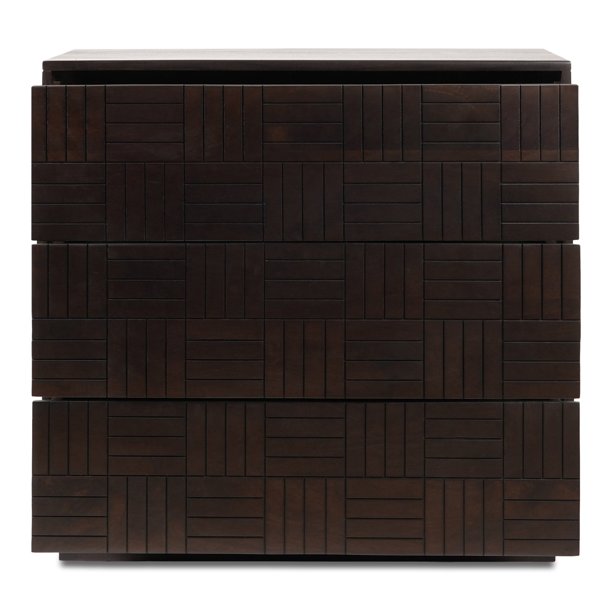 Denman 3 Drawer Nightstand Dark Brown Storage Chests Moe's    Four Hands, Mid Century Modern Furniture, Old Bones Furniture Company, Old Bones Co, Modern Mid Century, Designer Furniture, Furniture Sale, Warehouse Furniture Sale, Denman 3 Drawer Nightstand Dark Brown Sale, https://www.oldbonesco.com/
