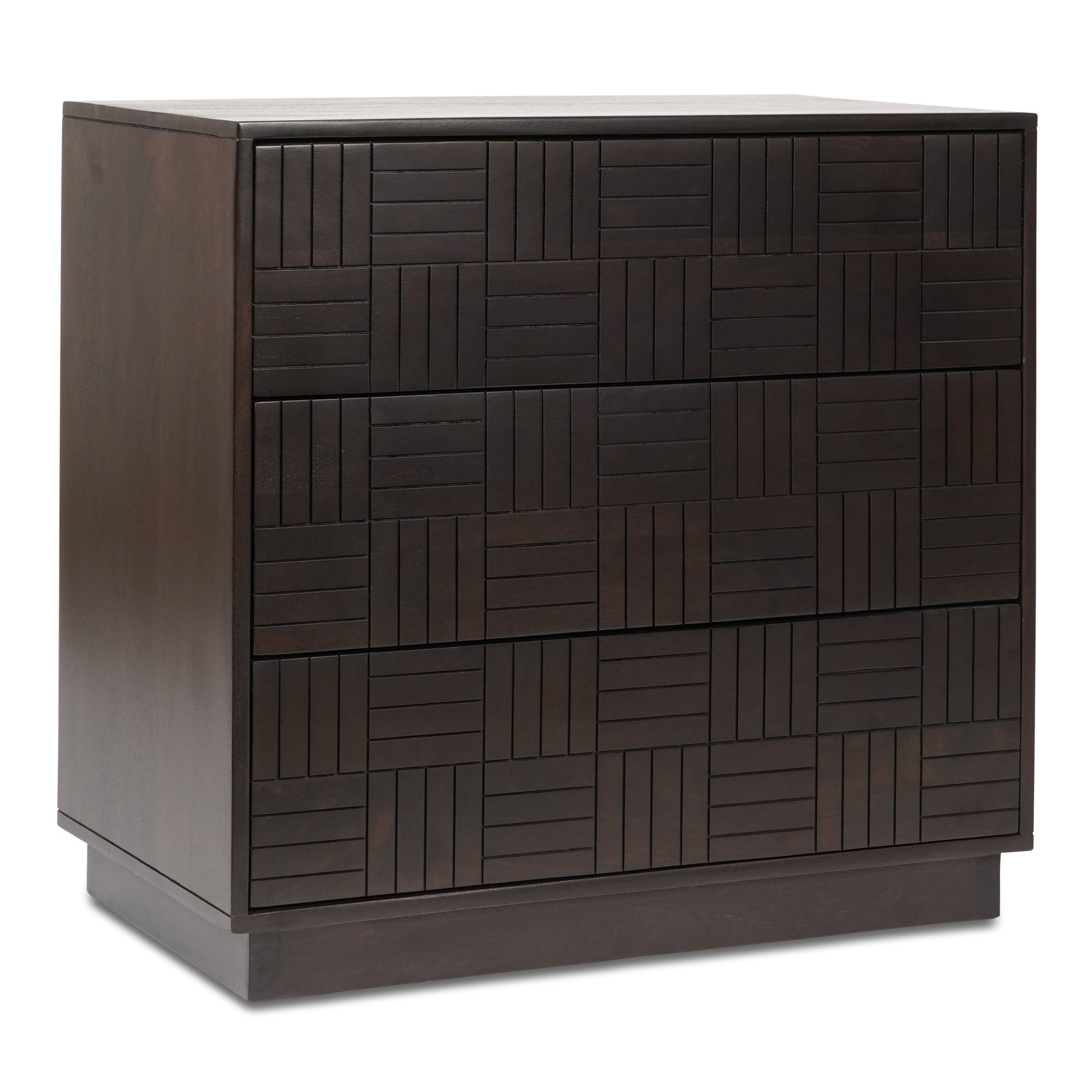 Denman 3 Drawer Nightstand Dark Brown Storage Chests Moe's    Four Hands, Mid Century Modern Furniture, Old Bones Furniture Company, Old Bones Co, Modern Mid Century, Designer Furniture, Furniture Sale, Warehouse Furniture Sale, Denman 3 Drawer Nightstand Dark Brown Sale, https://www.oldbonesco.com/