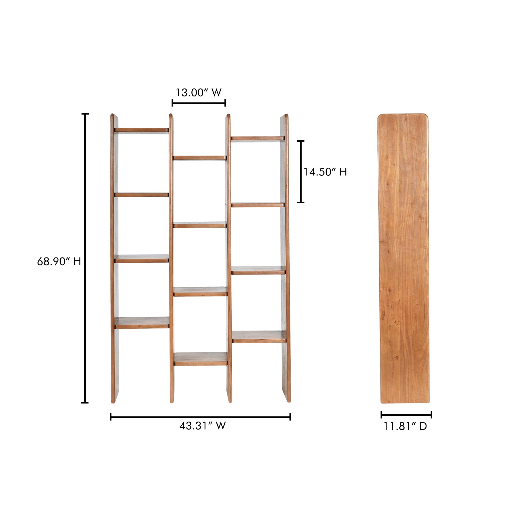 Orson Bookcase Brown Bookcase Moe's Four Hands, Mid Century Modern Furniture, Old Bones Furniture Company, Old Bones Co, Modern Mid Century, Designer Furniture, Furniture Sale, Warehouse Furniture Sale, Orson Bookcase Brown Sale, https://www.oldbonesco.com/