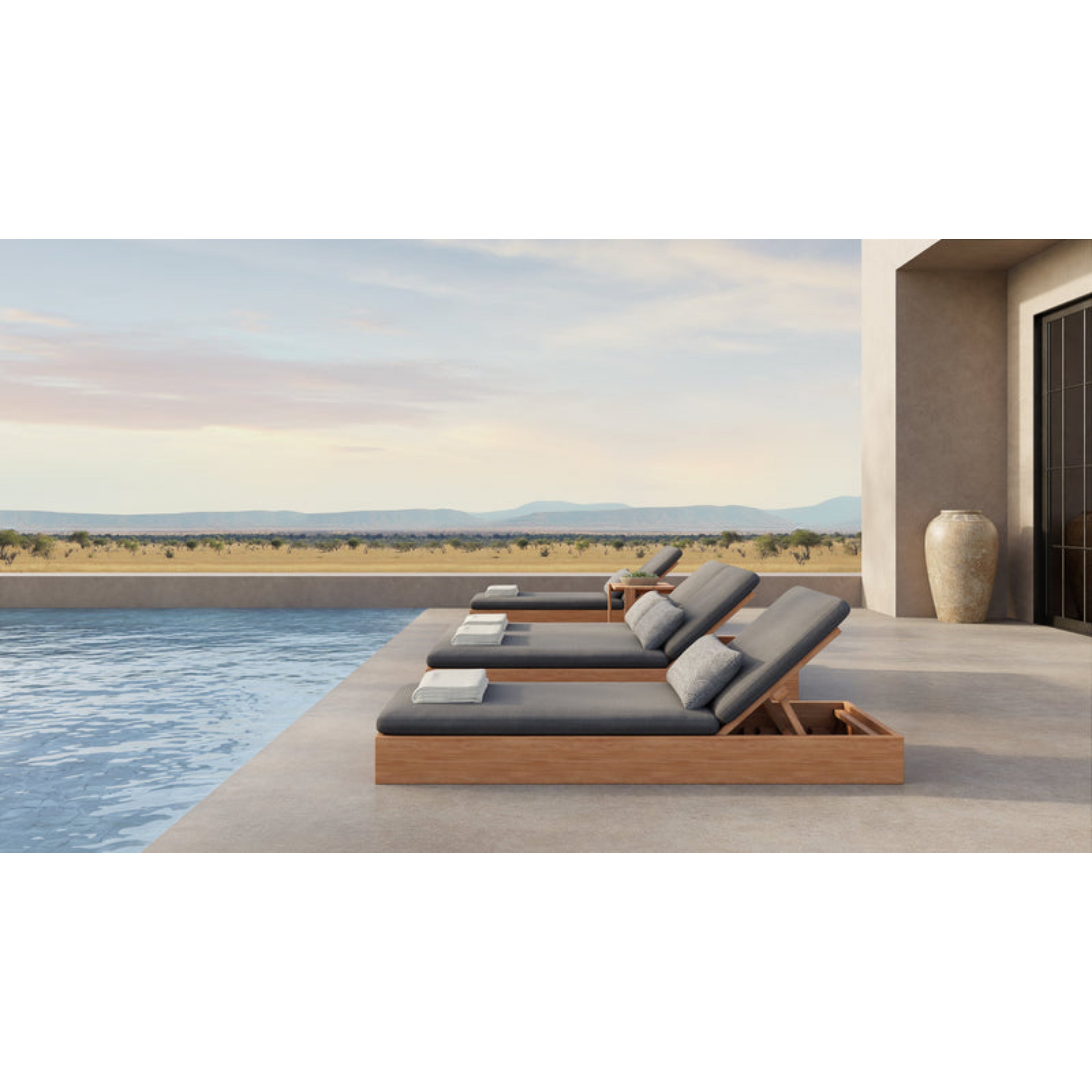 Beja Double Chaise Lounge