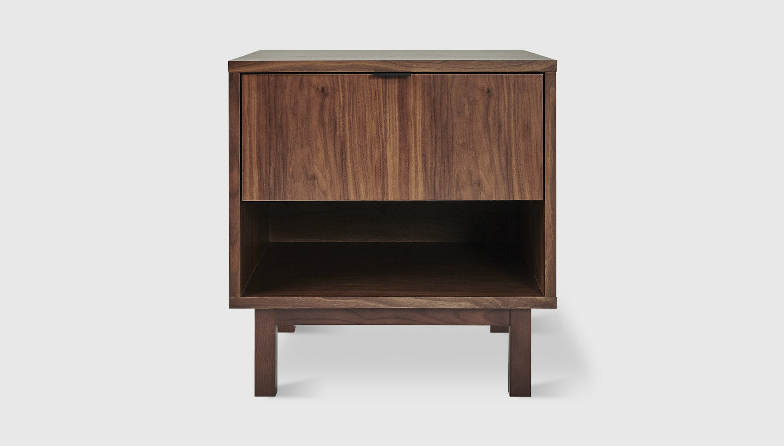 Belmont End Table Natural WalnutEnd Table Gus* Natural Walnut Four Hands, Mid Century Modern Furniture, Old Bones Furniture Company, Old Bones Co, Modern Mid Century, Designer Furniture, https://www.oldbonesco.com/