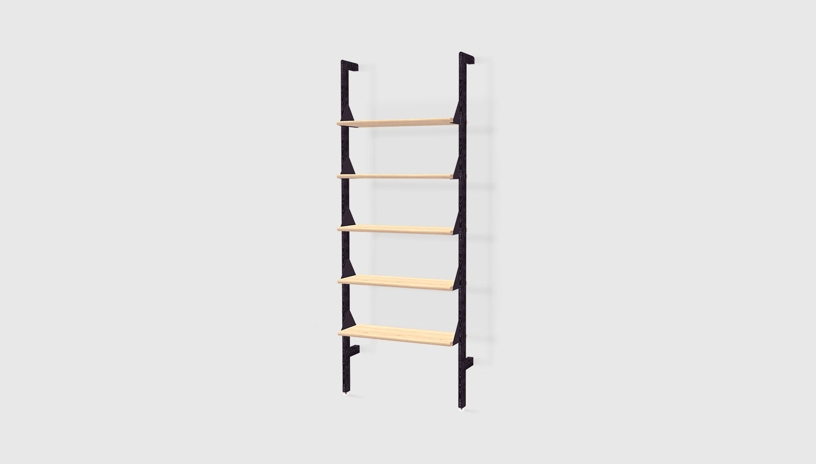 Branch-1 Shelving Unit Black Uprights Black Brackets Blonde ShelvesSHELVING Gus* Black Uprights Black Brackets Blonde Shelves Four Hands, Mid Century Modern Furniture, Old Bones Furniture Company, Old Bones Co, Modern Mid Century, Designer Furniture, https://www.oldbonesco.com/