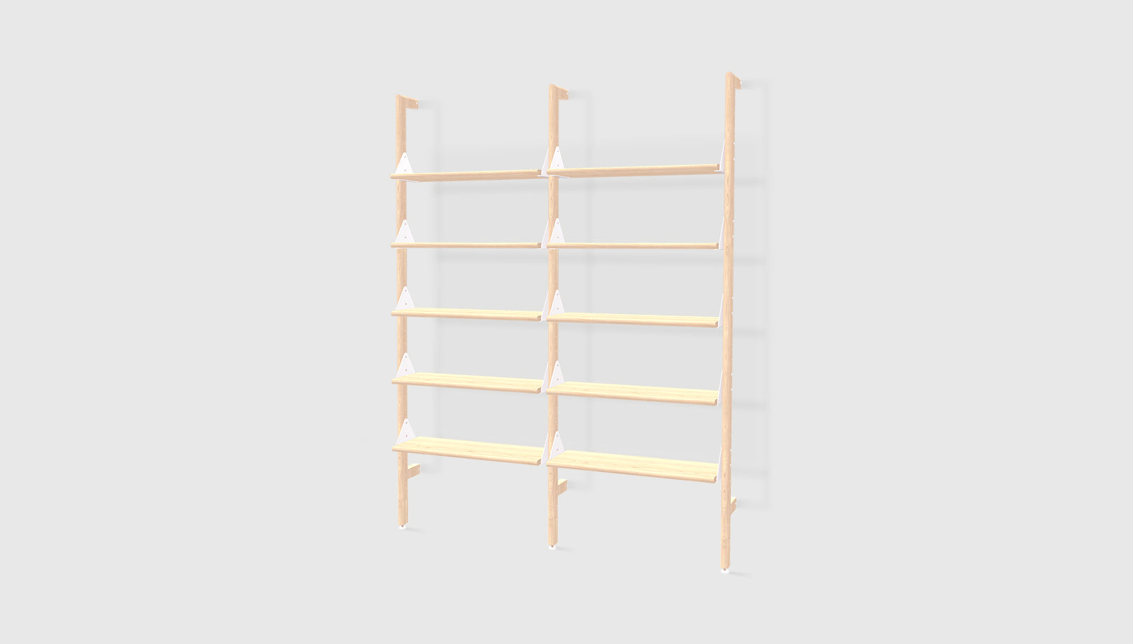 Branch-2 Shelving Unit Blonde Uprights White Brackets Blonde ShelvesSHELVING Gus* Blonde Uprights White Brackets Blonde Shelves Four Hands, Mid Century Modern Furniture, Old Bones Furniture Company, Old Bones Co, Modern Mid Century, Designer Furniture, https://www.oldbonesco.com/