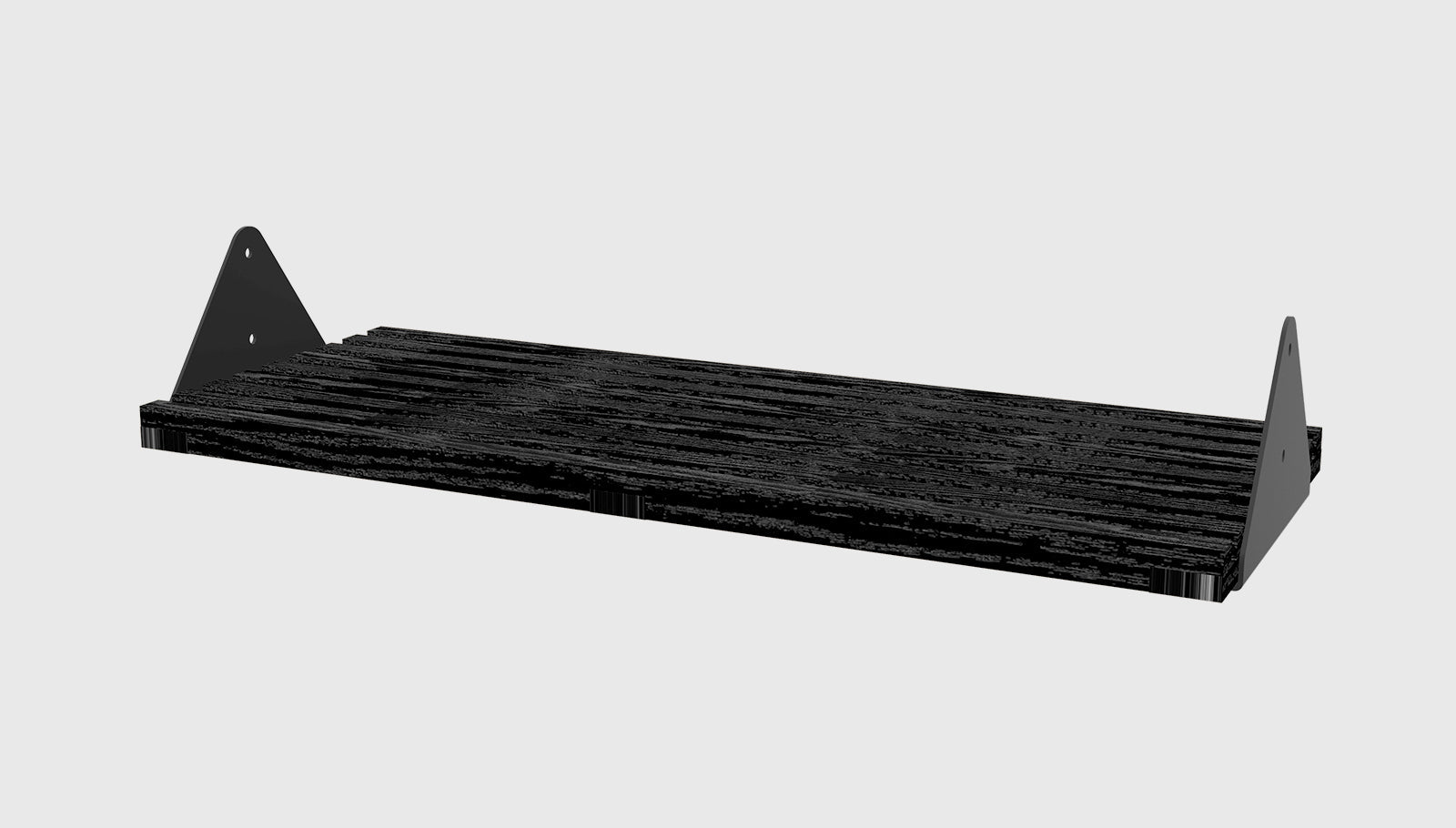 Branch Slatted Shelf Black Ash/Black BracketsStorage Shelf Gus*  Black Ash/Black Brackets   Four Hands, Mid Century Modern Furniture, Old Bones Furniture Company, Old Bones Co, Modern Mid Century, Designer Furniture, https://www.oldbonesco.com/