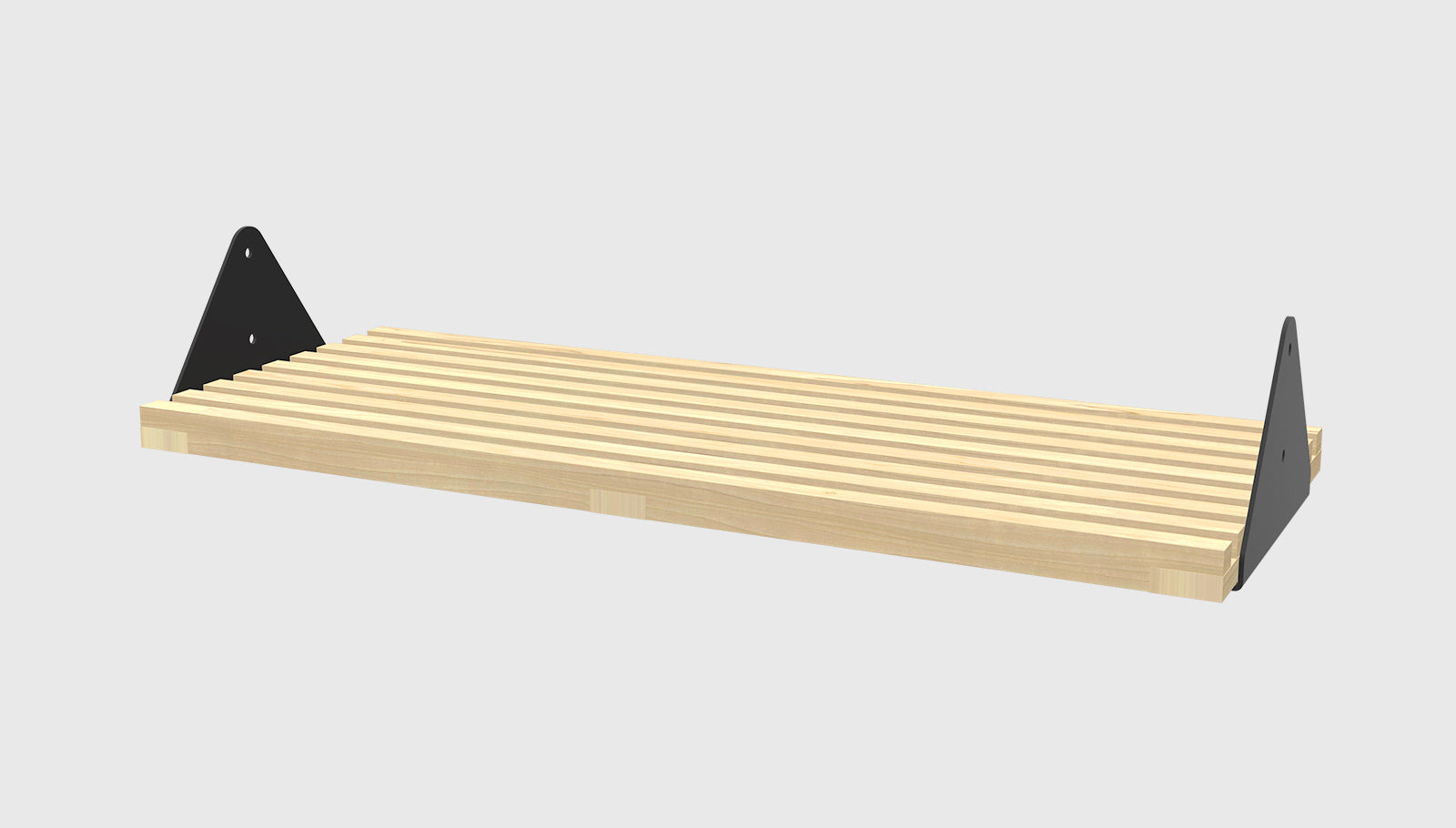 Branch Slatted Shelf Blonde Ash/Black BracketsStorage Shelf Gus*  Blonde Ash/Black Brackets   Four Hands, Mid Century Modern Furniture, Old Bones Furniture Company, Old Bones Co, Modern Mid Century, Designer Furniture, https://www.oldbonesco.com/