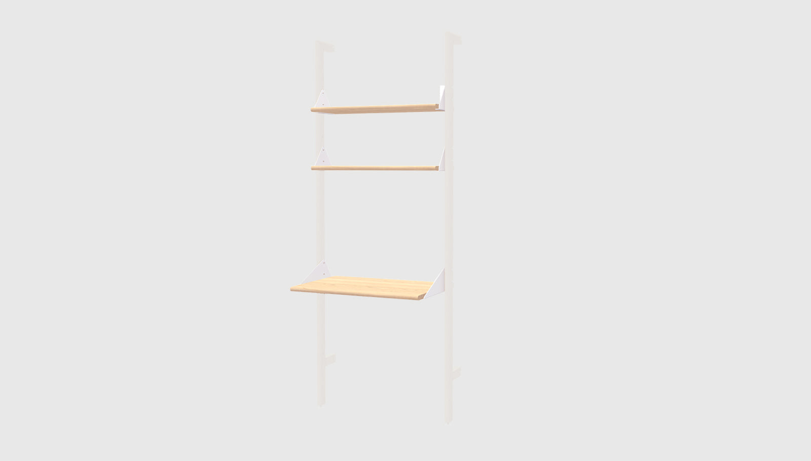 Branch Desk/Shelves Pack (2 Shelves 1 Desk) Blonde Ash/White BracketsStorage Gus* Blonde Ash/White Brackets Four Hands, Mid Century Modern Furniture, Old Bones Furniture Company, Old Bones Co, Modern Mid Century, Designer Furniture, https://www.oldbonesco.com/