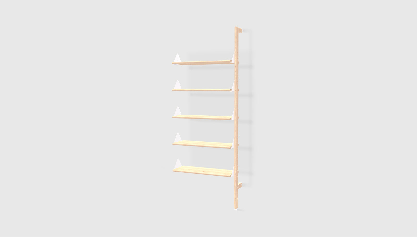 Branch Shelving Unit Add-On Blonde Uprights White Brackets Blonde ShelvesSHELVING Gus* Blonde Uprights White Brackets Blonde Shelves Four Hands, Mid Century Modern Furniture, Old Bones Furniture Company, Old Bones Co, Modern Mid Century, Designer Furniture, https://www.oldbonesco.com/