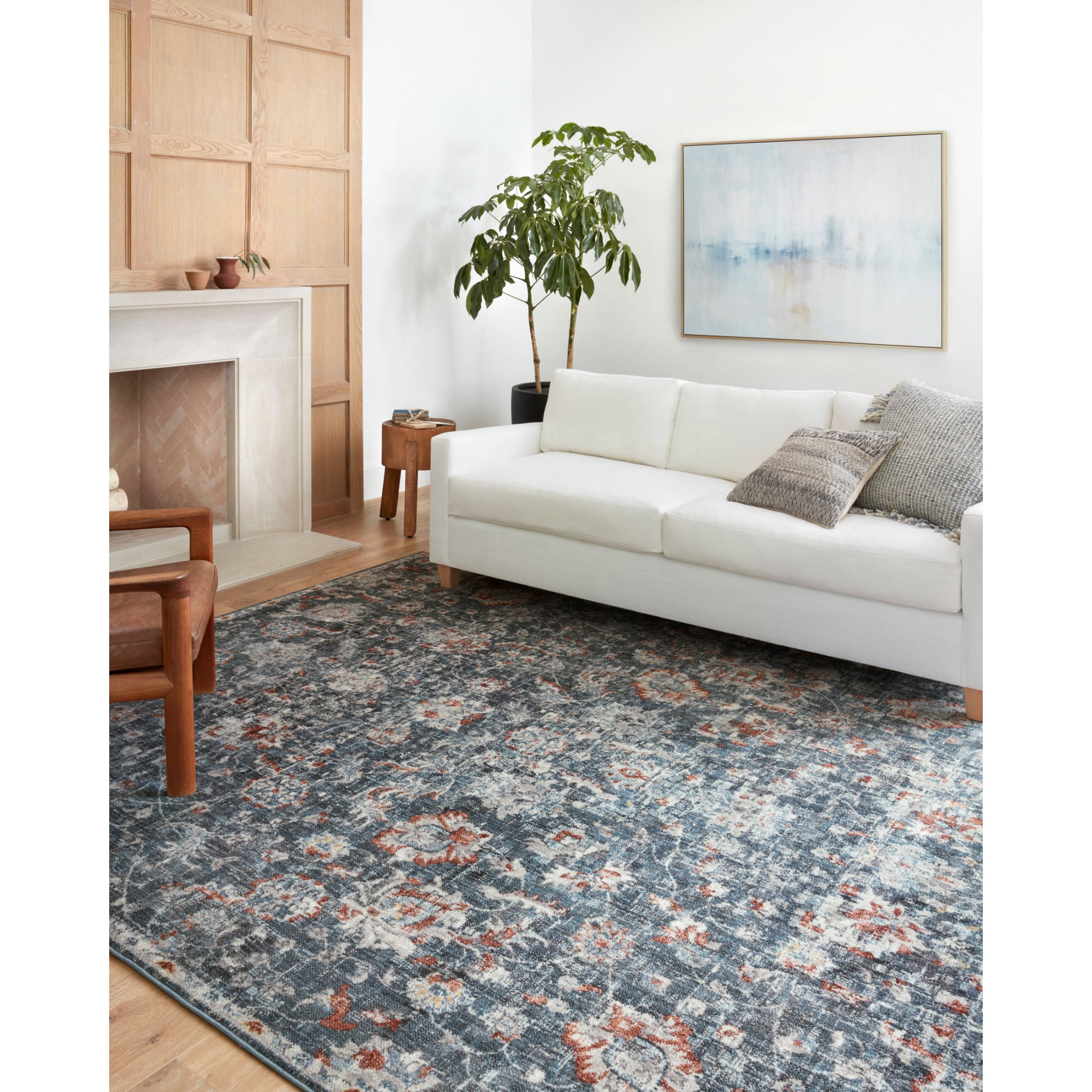 Loloi Cassandra Blue/Rust Rug