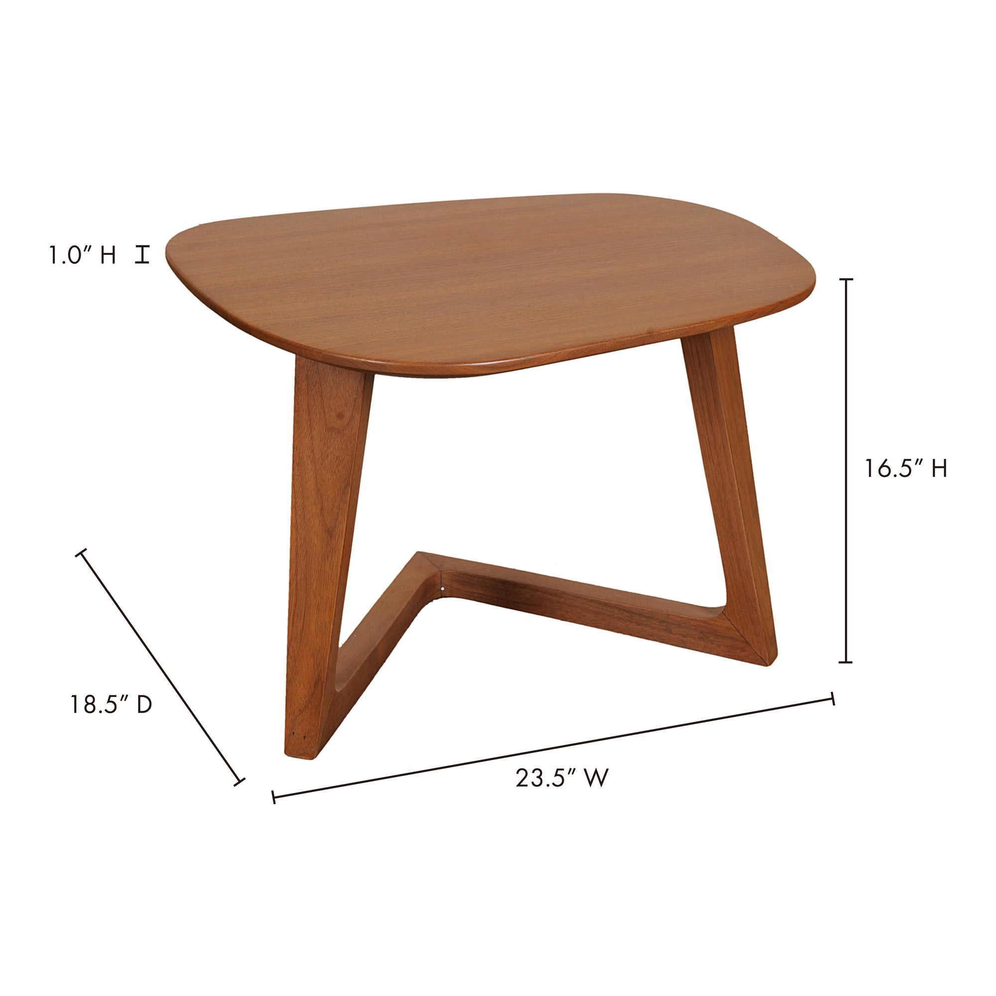 Godenza End Table Brown Side Table Moe's Four Hands, Mid Century Modern Furniture, Old Bones Furniture Company, Old Bones Co, Modern Mid Century, Designer Furniture, Furniture Sale, Warehouse Furniture Sale, Godenza End Table Brown Sale, https://www.oldbonesco.com/