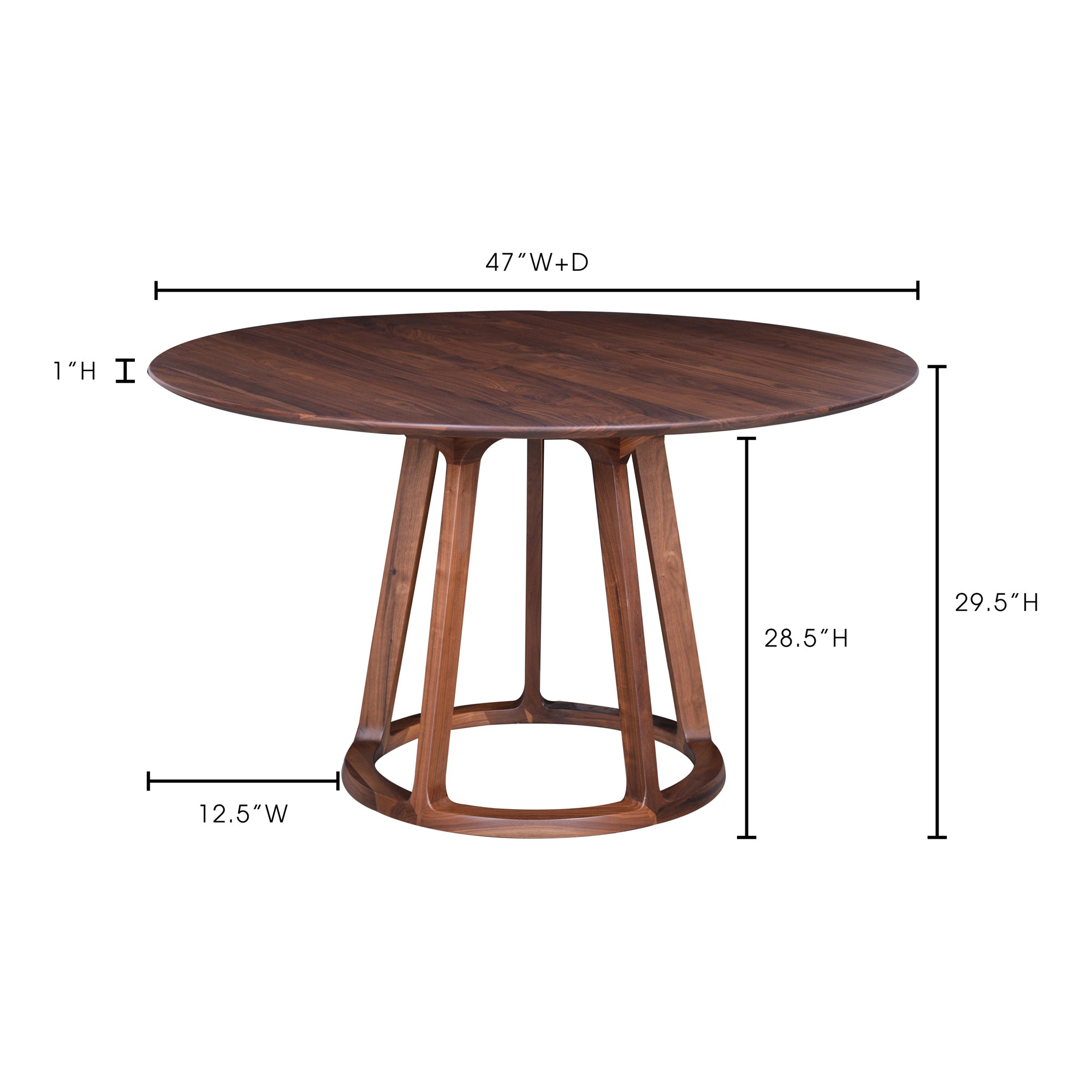 Aldo Round Dining Table Brown Dining Table Moe's Four Hands, Mid Century Modern Furniture, Old Bones Furniture Company, Old Bones Co, Modern Mid Century, Designer Furniture, Furniture Sale, Warehouse Furniture Sale, Aldo Round Dining Table Brown Sale, https://www.oldbonesco.com/