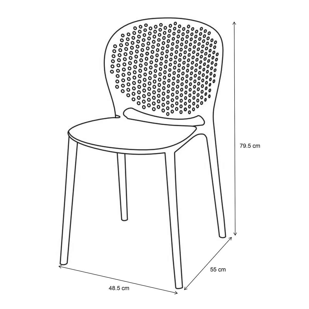 Bailey Outdoor Stacking Chair - Set of 4