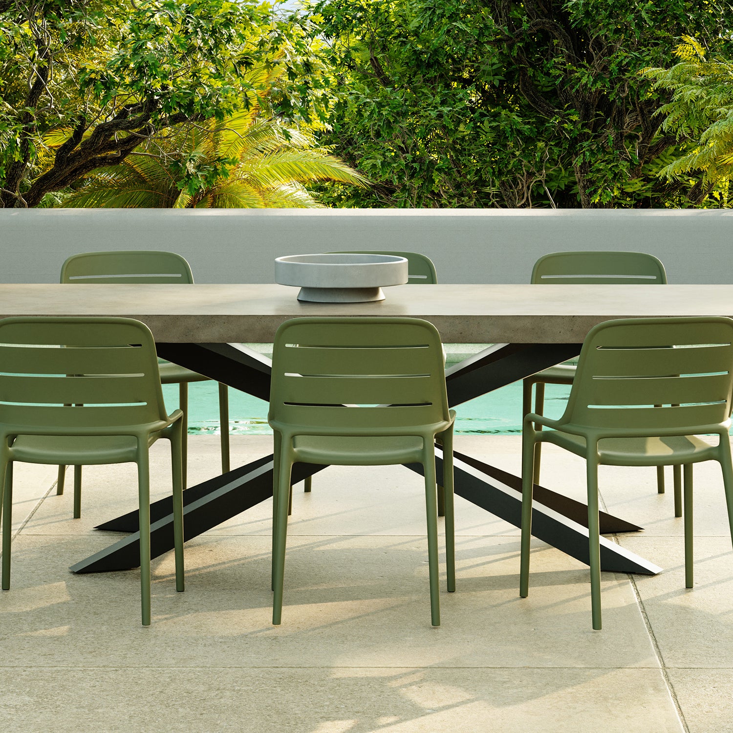 Jasper Outdoor Stacking Side Chair - Set of 4