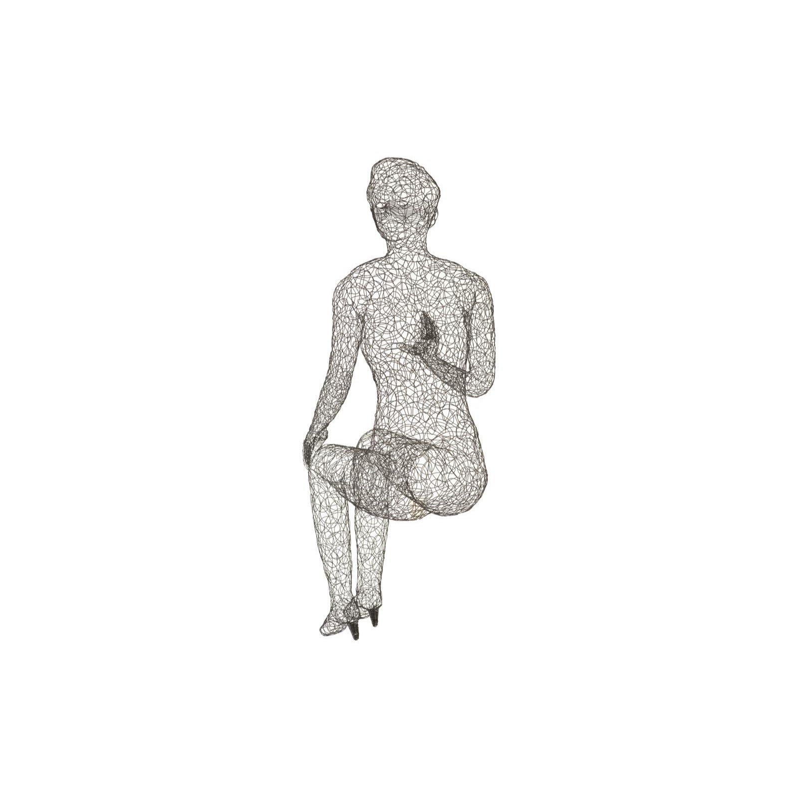 Crazy Wire Cross Legged Lounging Female