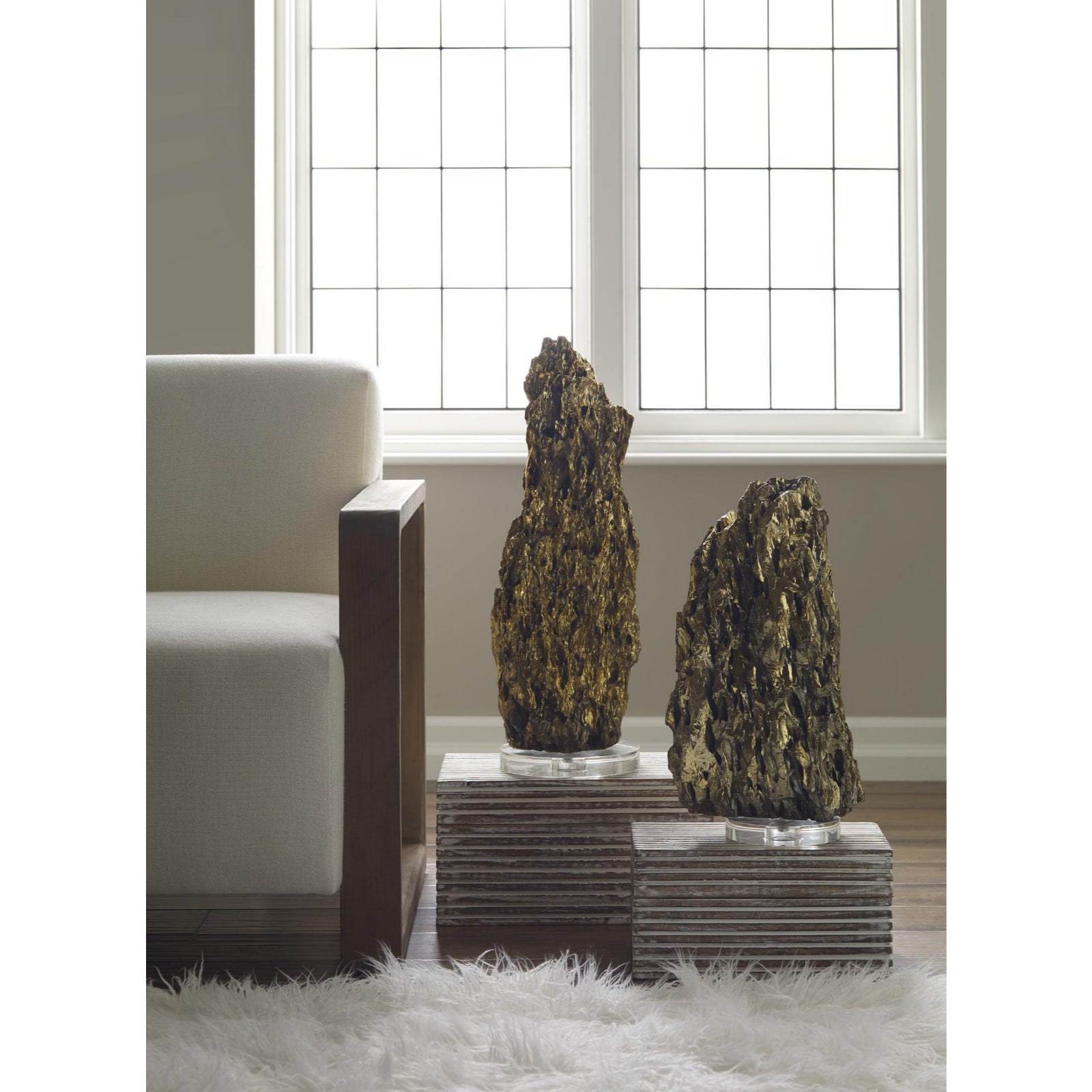 Stalagmite Lamp Polished Brass