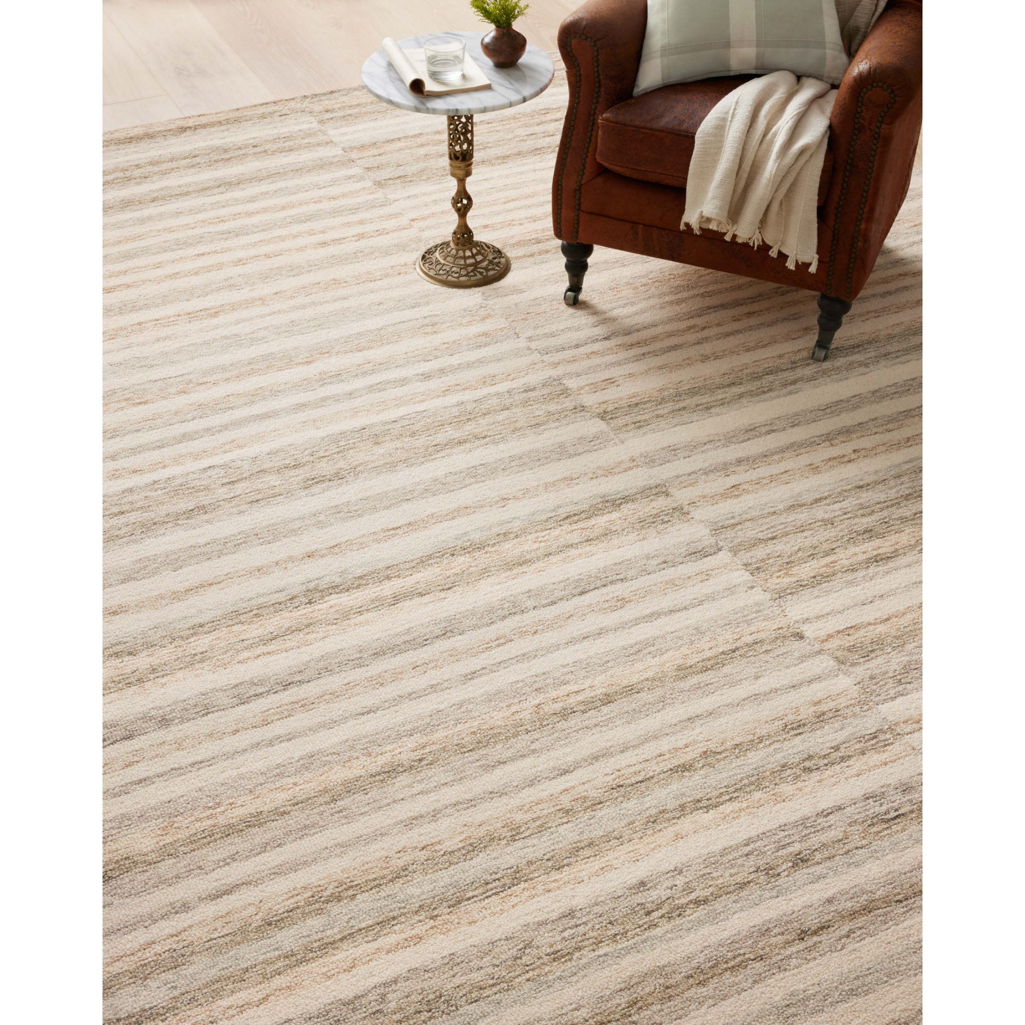 Chris Loves Julia x Loloi Chris Ivory/Clay Rug