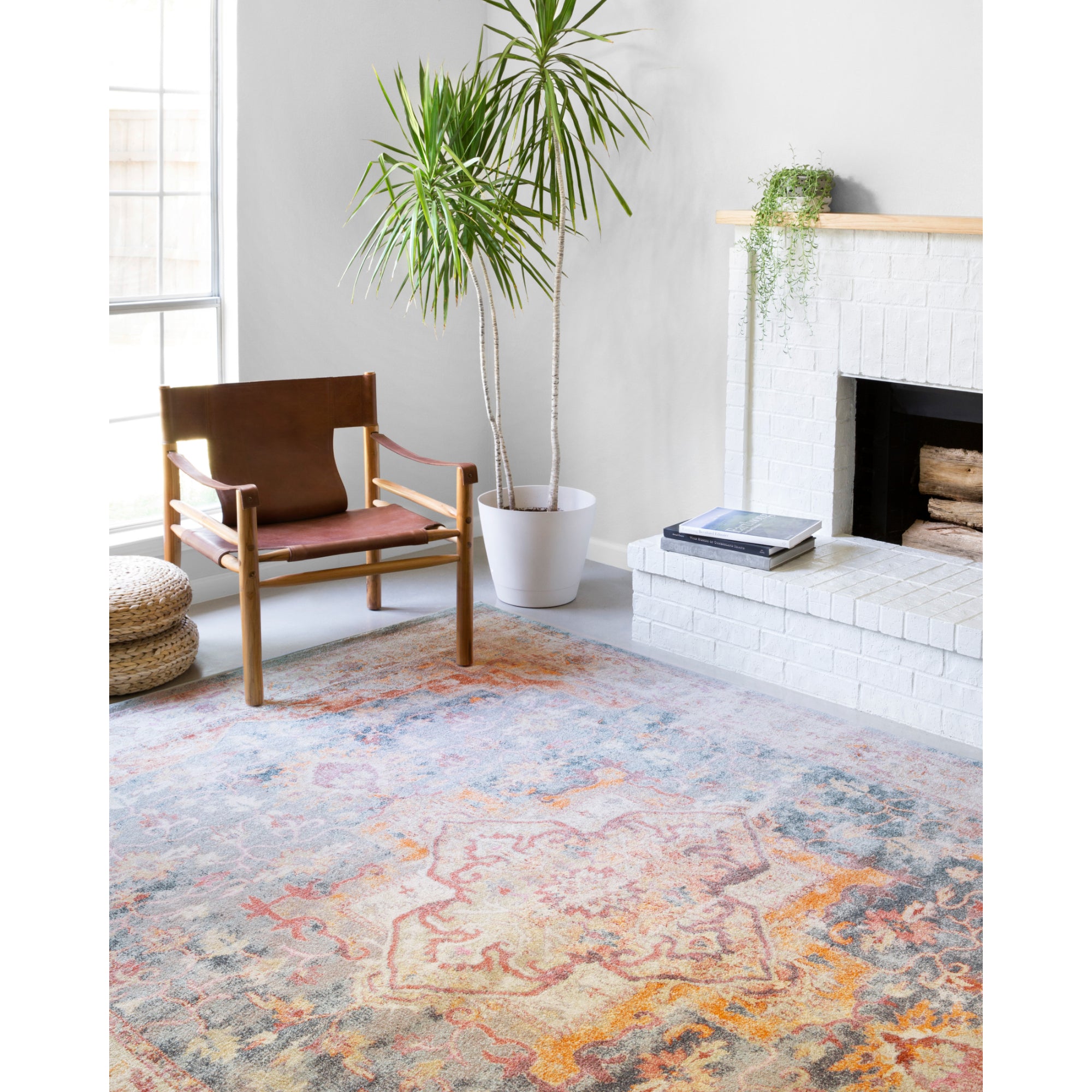 Loloi Clara Sunset/Ivory 18" x 18" Sample Rug