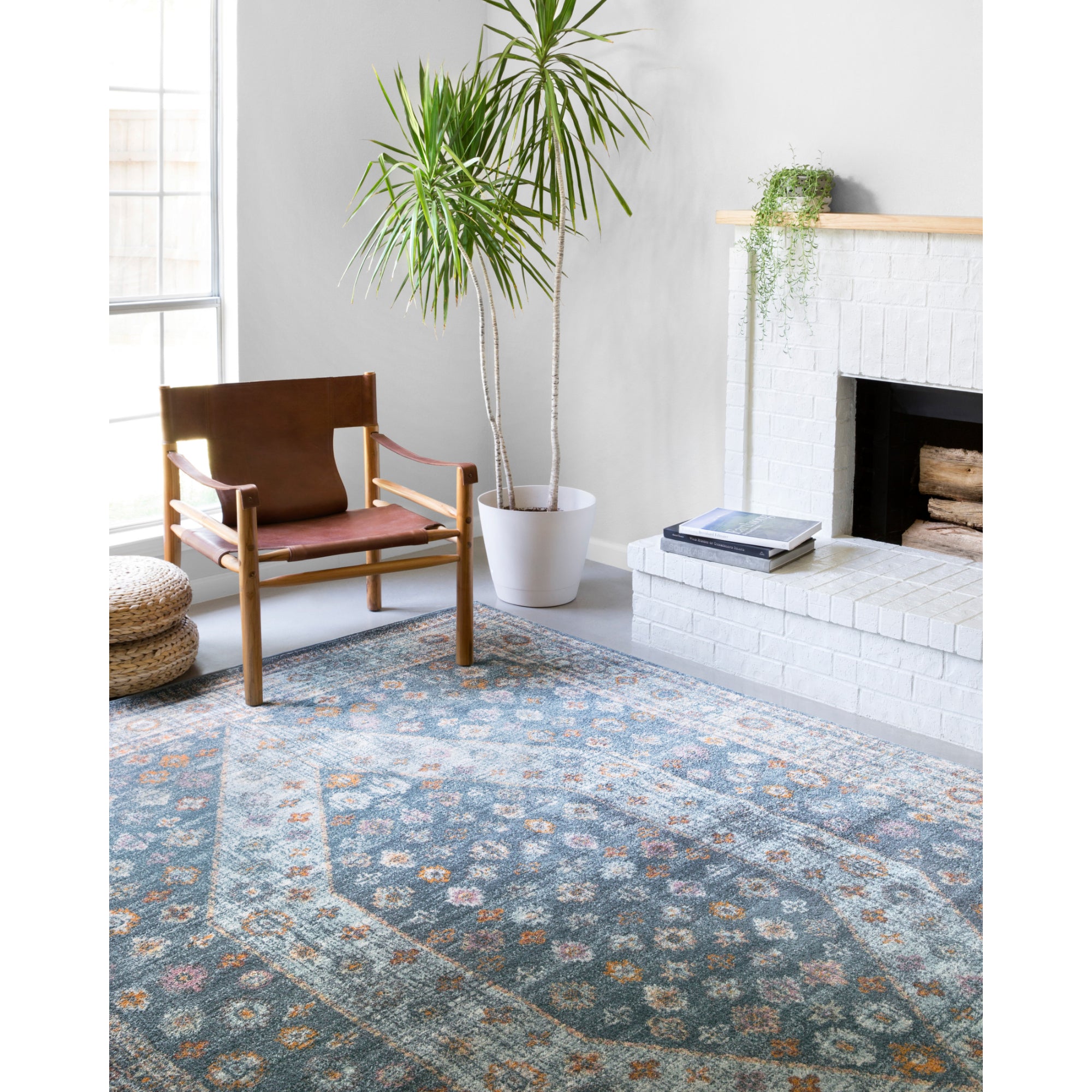 Loloi Clara Blue/Light Blue 5'-3" x 7'-7" Area Rug