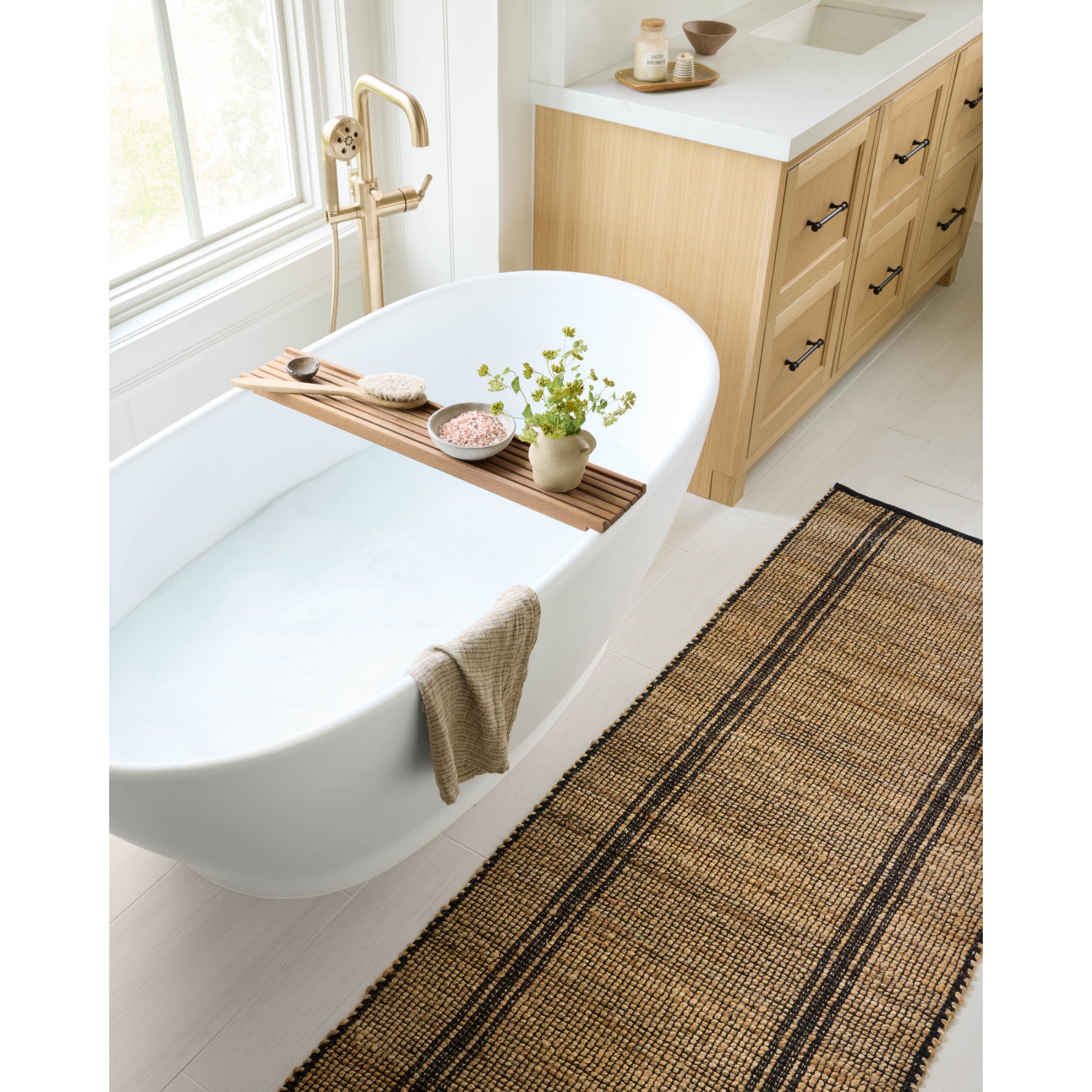 Angela Rose x Loloi Colton Natural/Black Rug