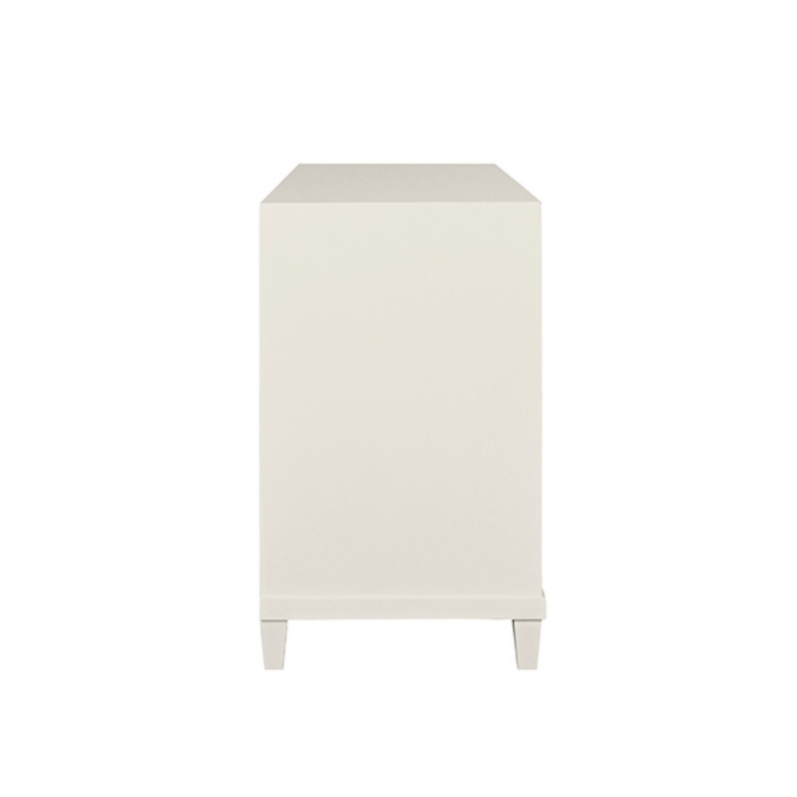 Corine Two Drawer Open Shelf Side Table