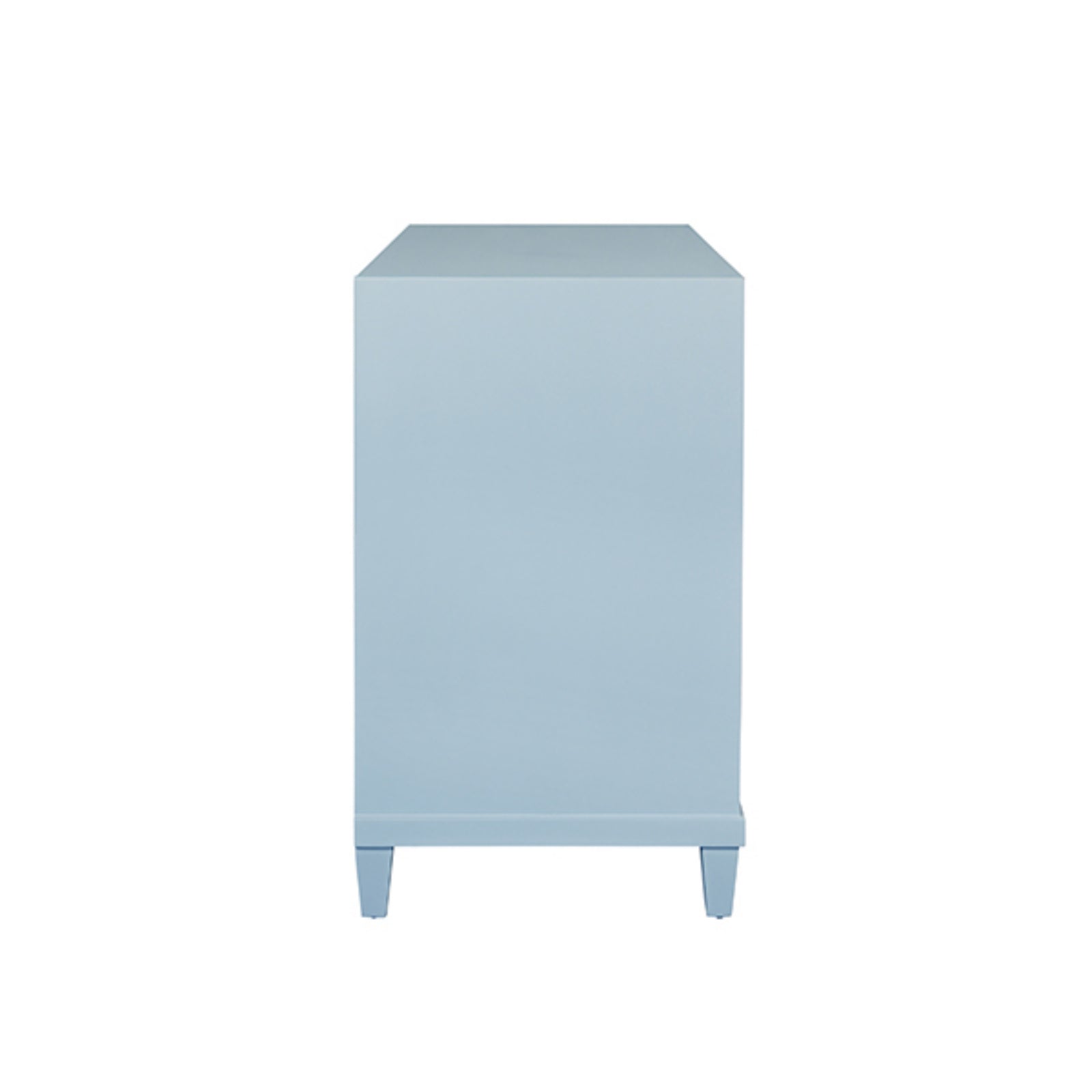 Corine Two Drawer Open Shelf Side Table